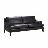 Canson Sofa 3 Seater Ride Black Leather The Canson Is A Contemporary, Streamlined Sofa Featuring