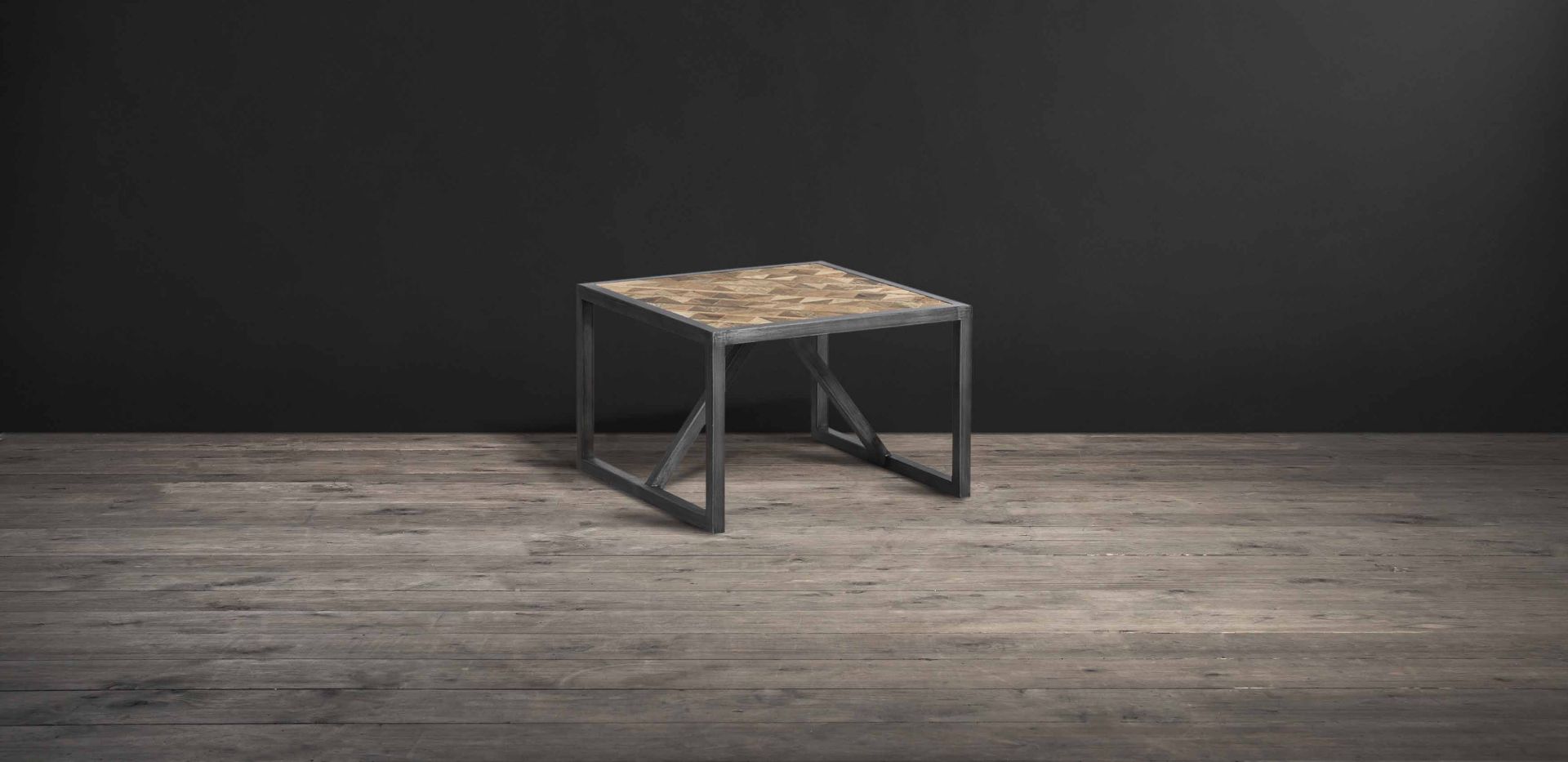Vestige Industrial Side Table “A modern take on old timber” A classic vintage material is given a