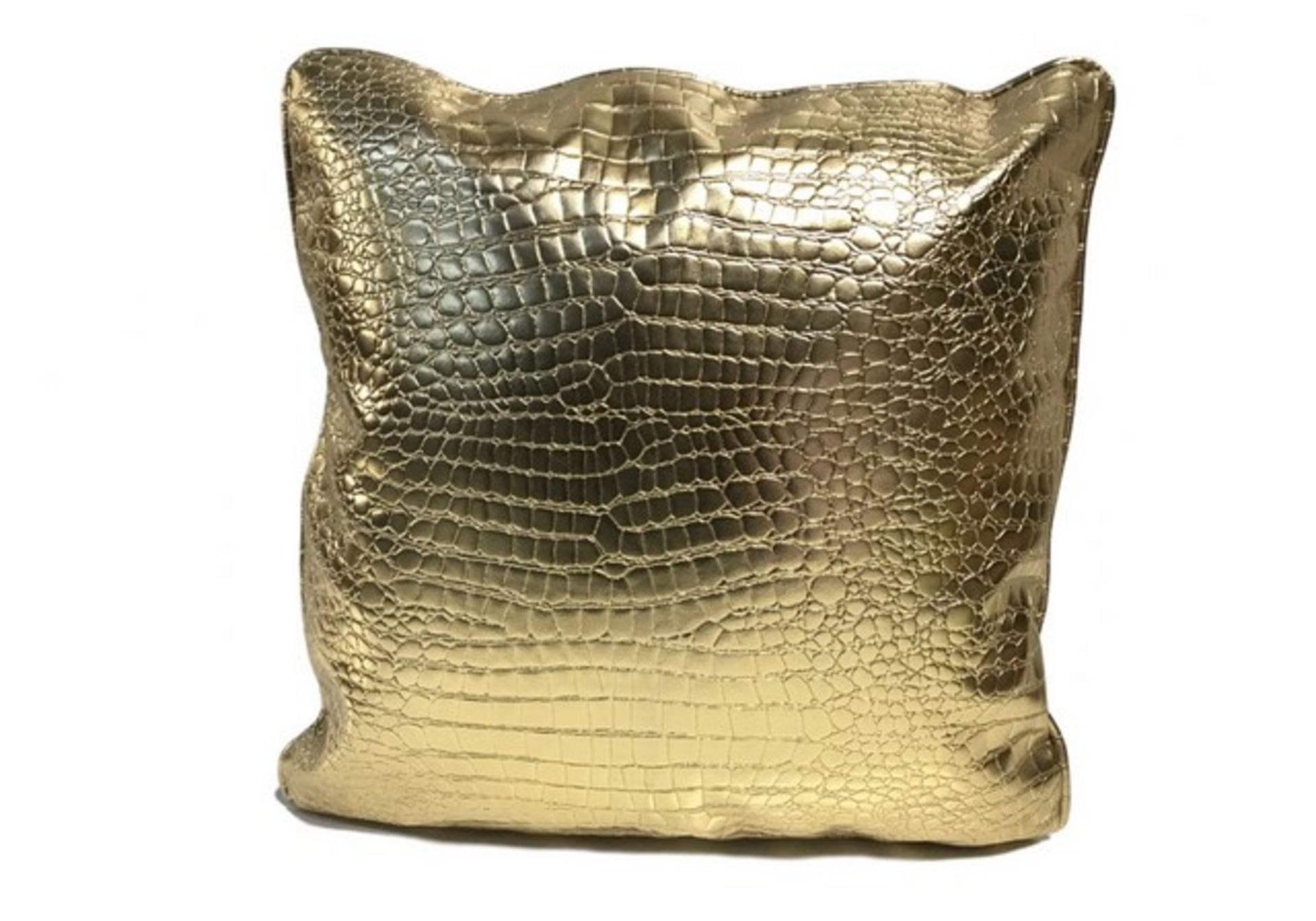 Gold Croc Pillow Case