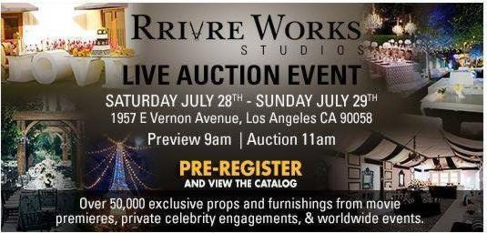 PREMIERE PROPS TO AUCTION OFF OVER 50,000 PIECES OF EXCLUSIVE PROPS AND FURNISHINGS FROM ICONIC
