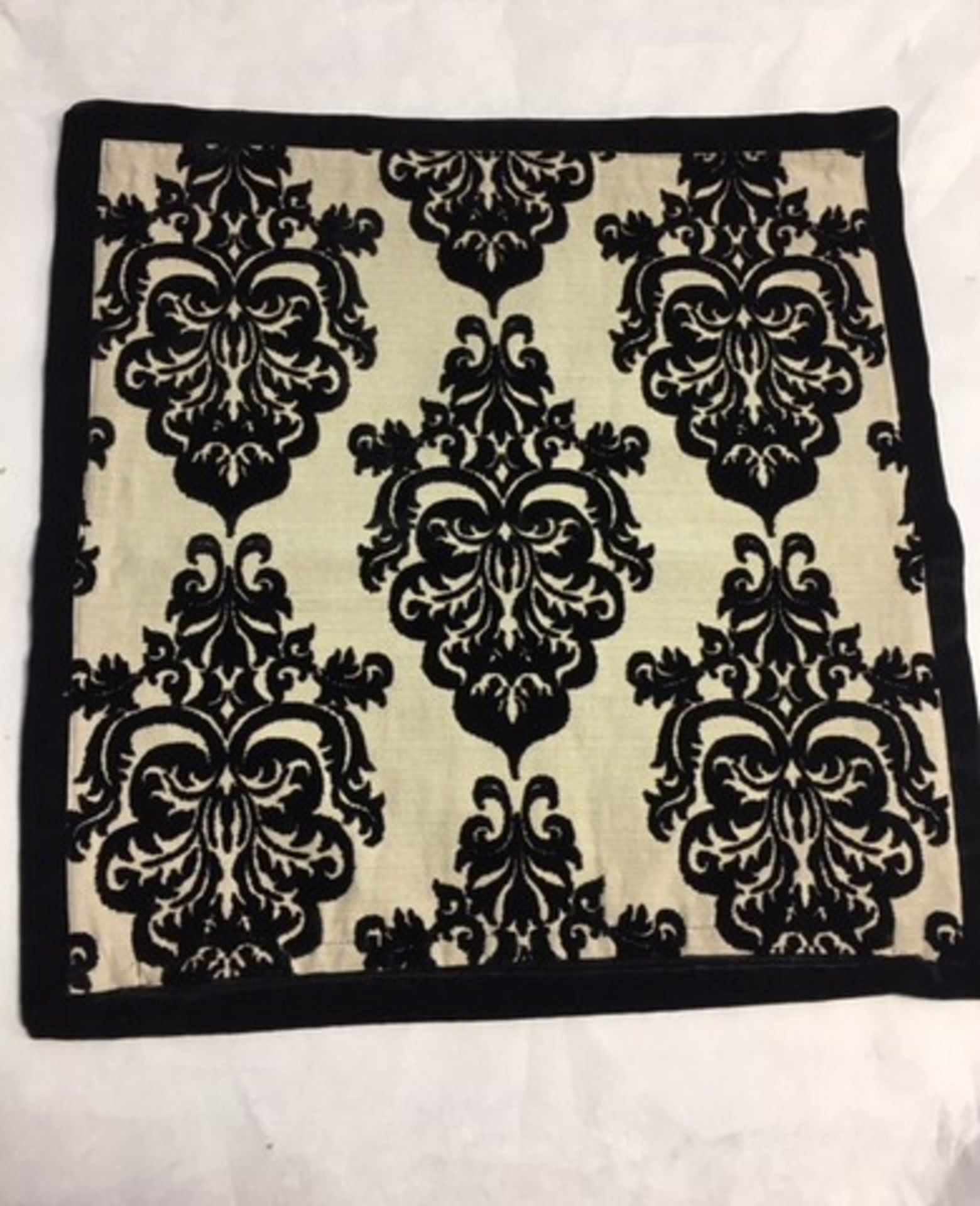 Black Velvet Print Pillow Case