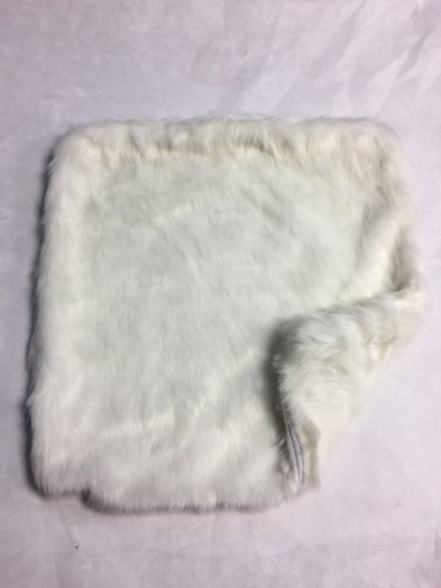 White Polar Faux Fur Pillow Case