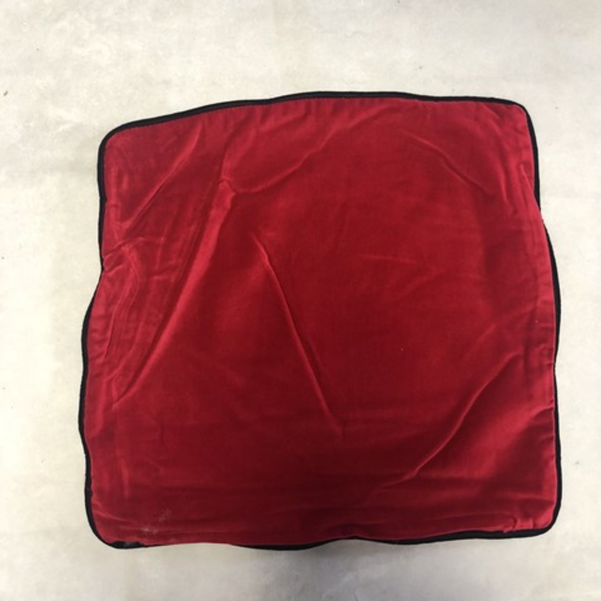 Red & Black Piping Pillow Case
