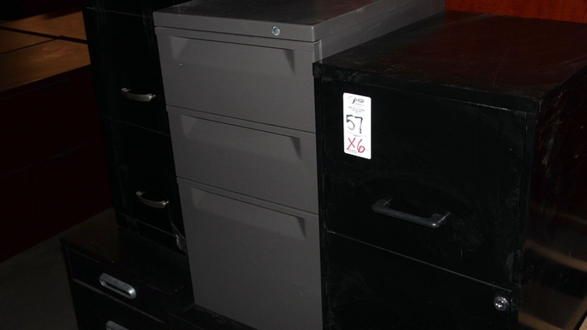 BLACK FILE CABINETS