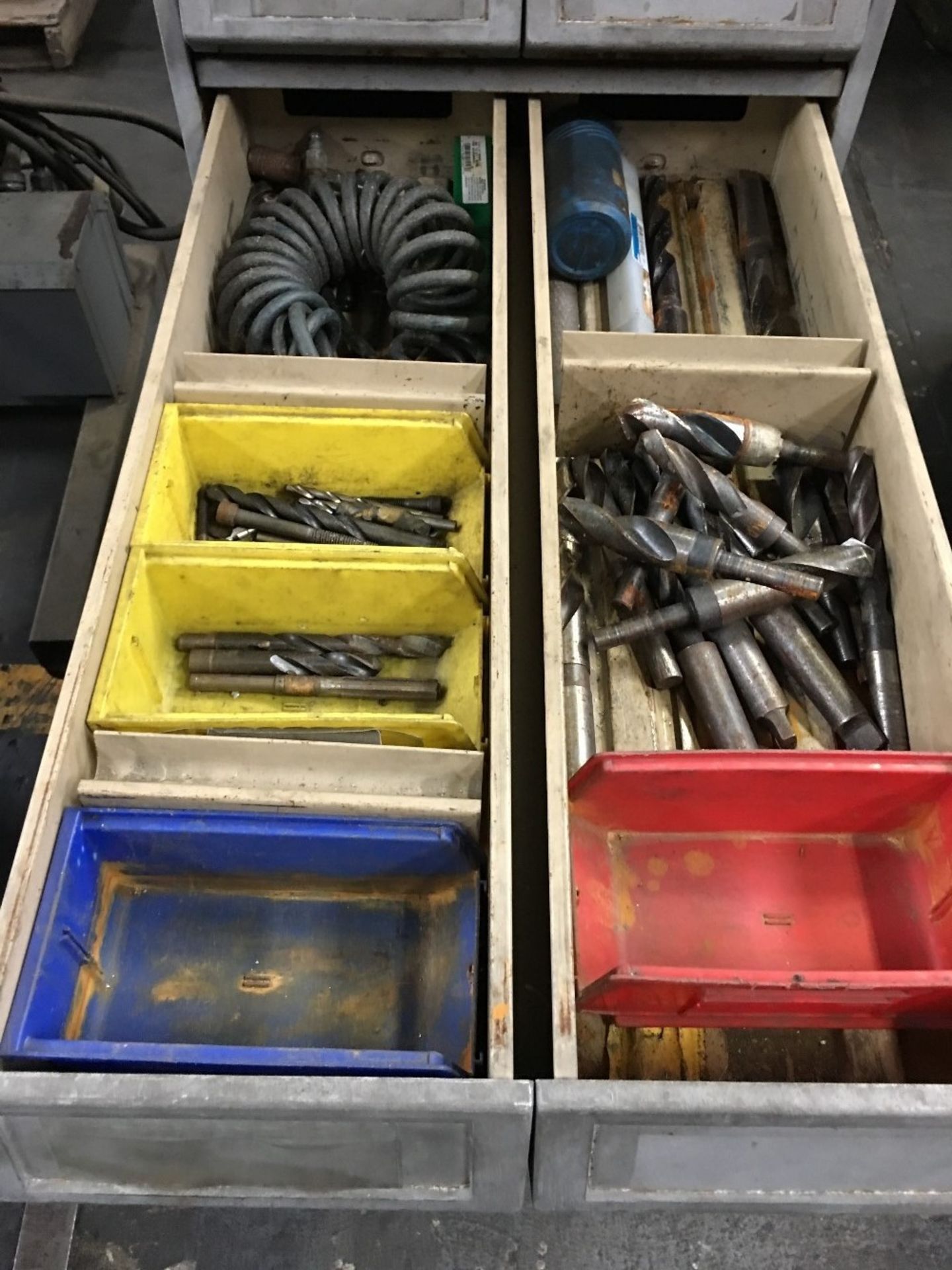 26" x 30" x 52" CABINET WITH CONTENT, DRILLS AND BOLTS - Image 6 of 11