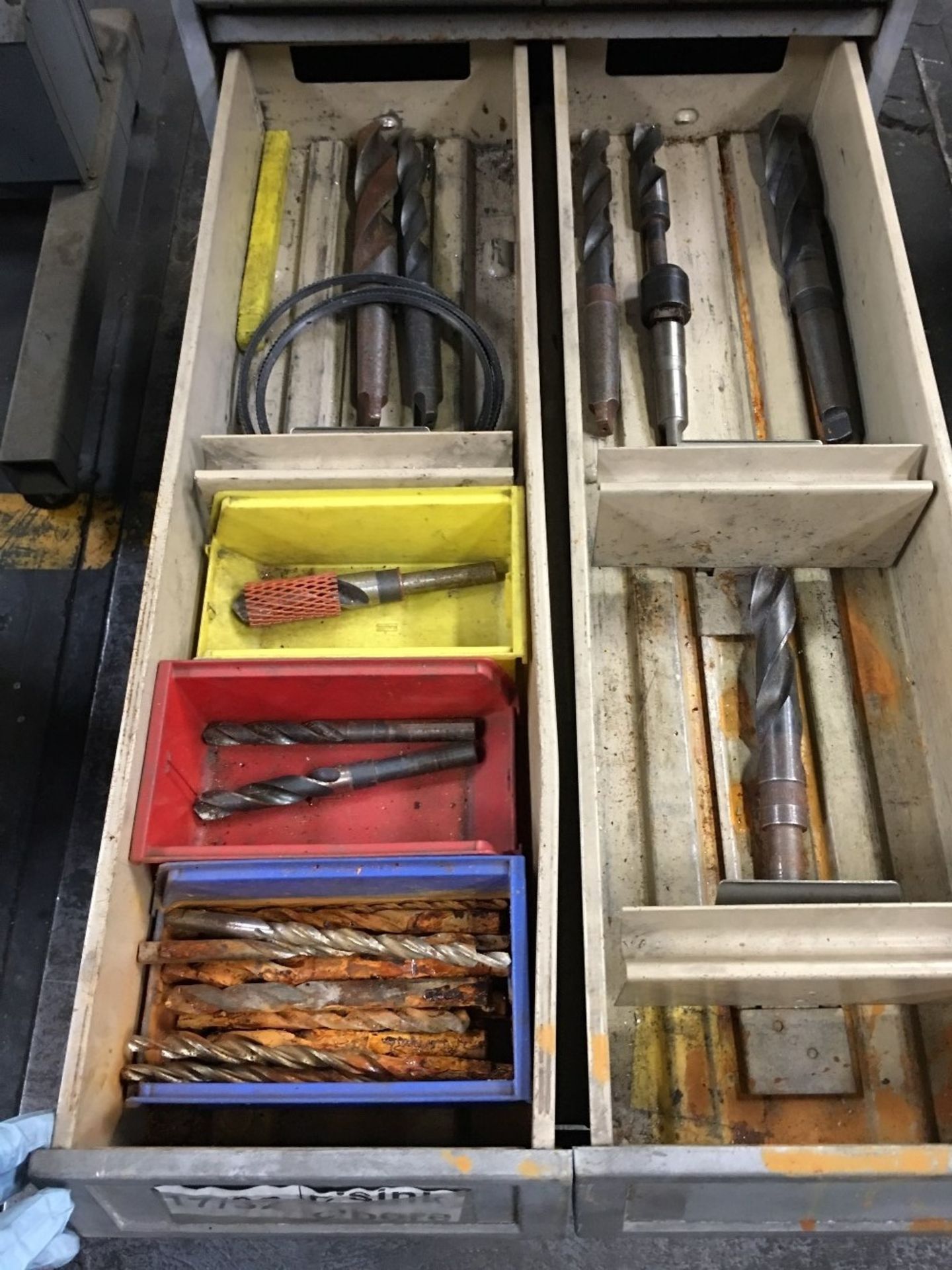 26" x 30" x 52" CABINET WITH CONTENT, DRILLS AND BOLTS - Image 4 of 11