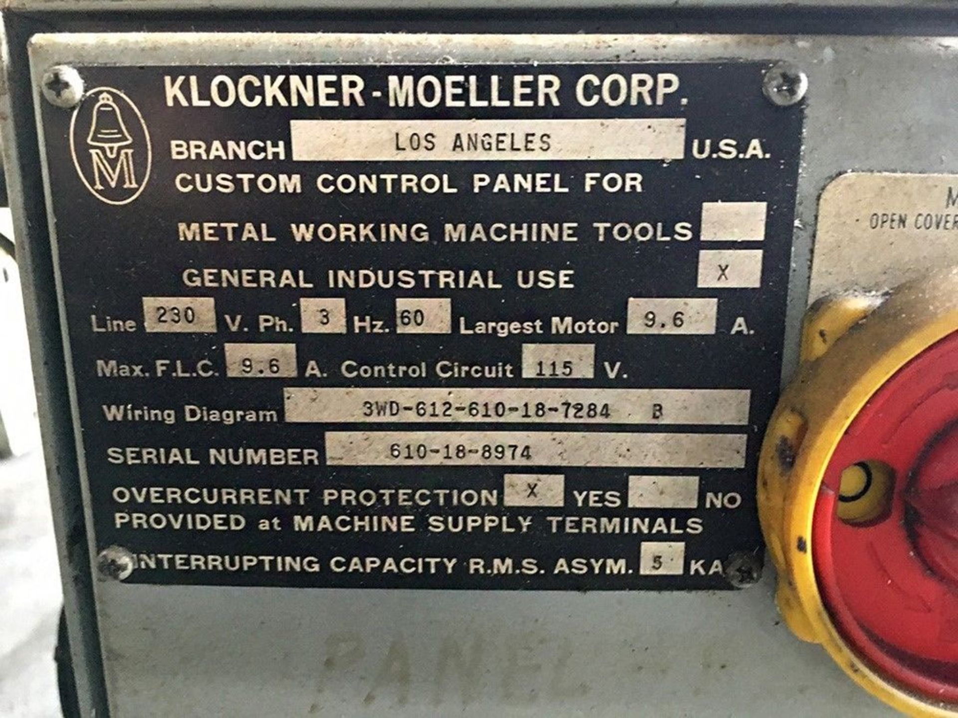 9 x 42 BRIDGEPORT 3-AXIS CNC MILL MILLING MACHINE W/ BANDIT CONTROL THE HASBACH CO BANDIT - Image 10 of 10