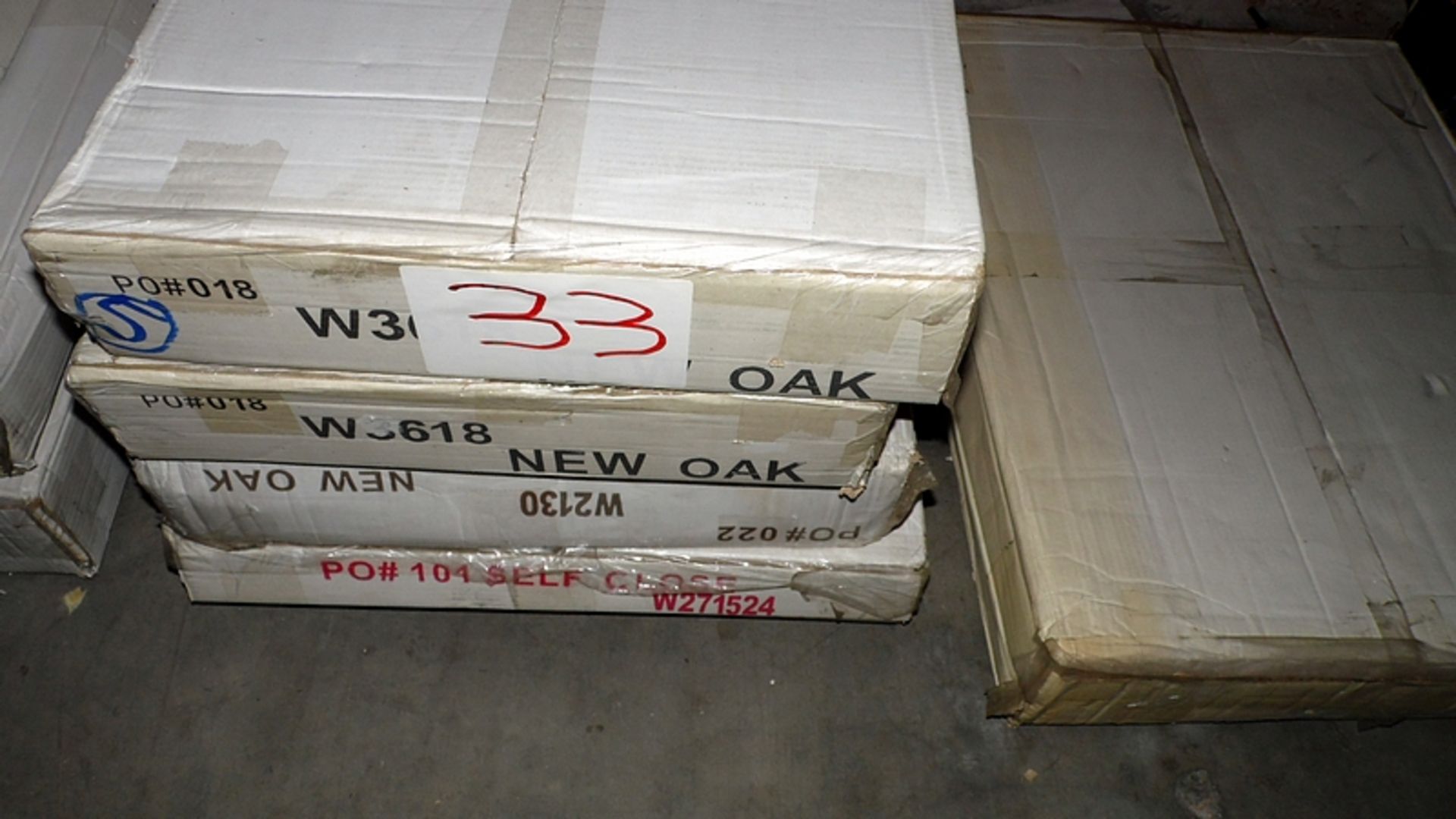 ASSORTED OAK W3618, W2130, W271524