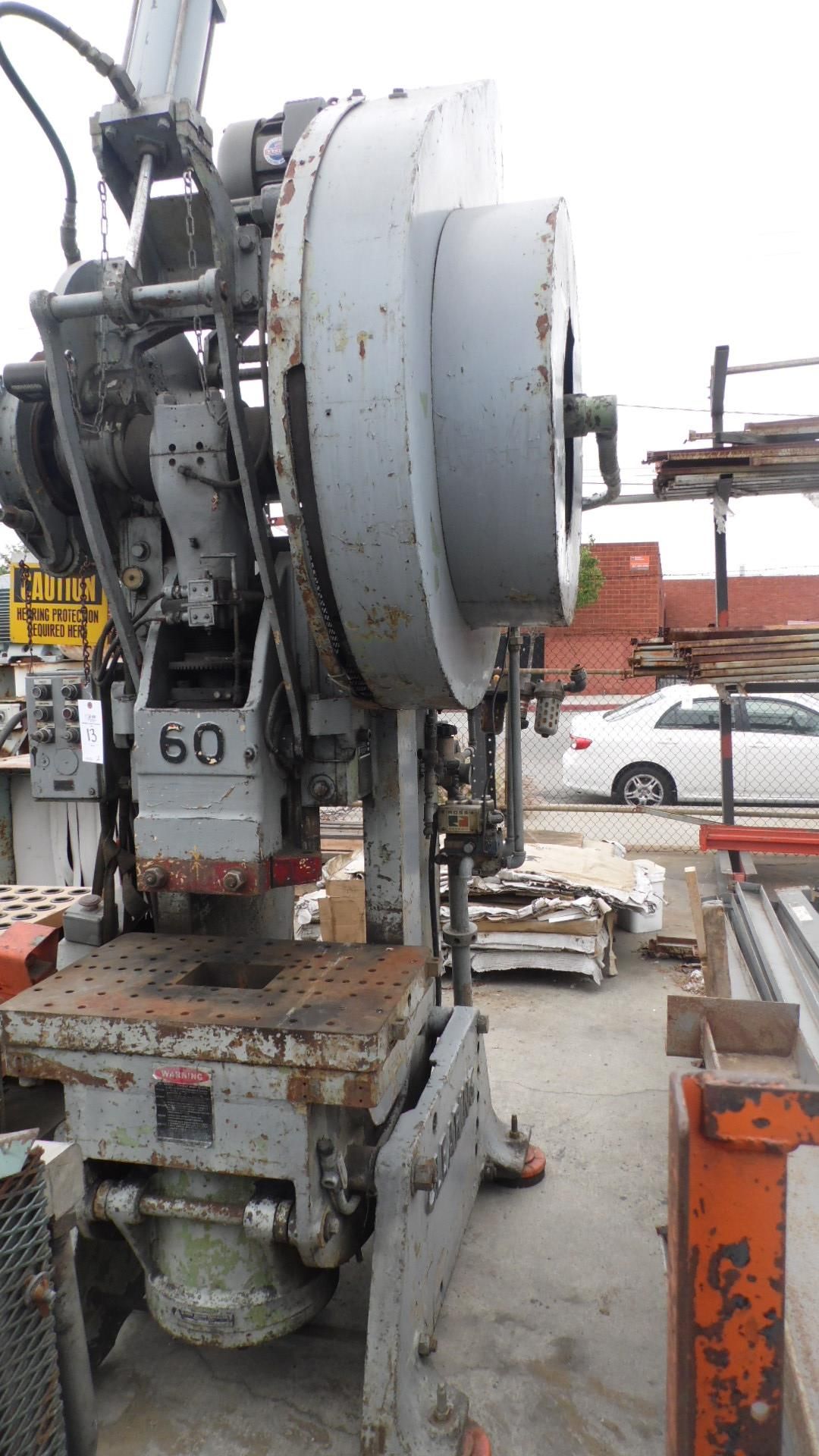 CLEARING 60 TON OBI PUNCH PRESS w/ AIR CLUTCH - Image 2 of 2