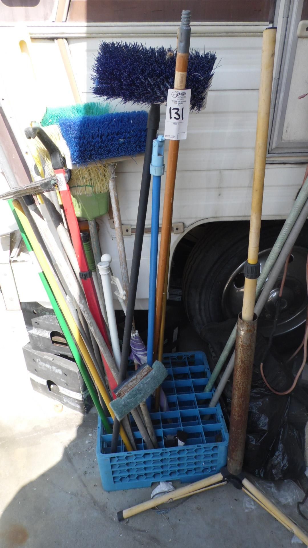 ASSORTED BROOMS