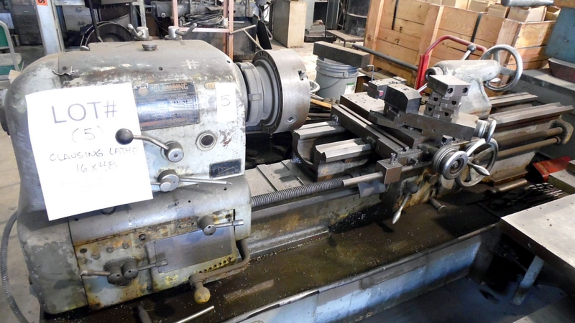 CLAUSING ENGINE LATHE 16 X 48