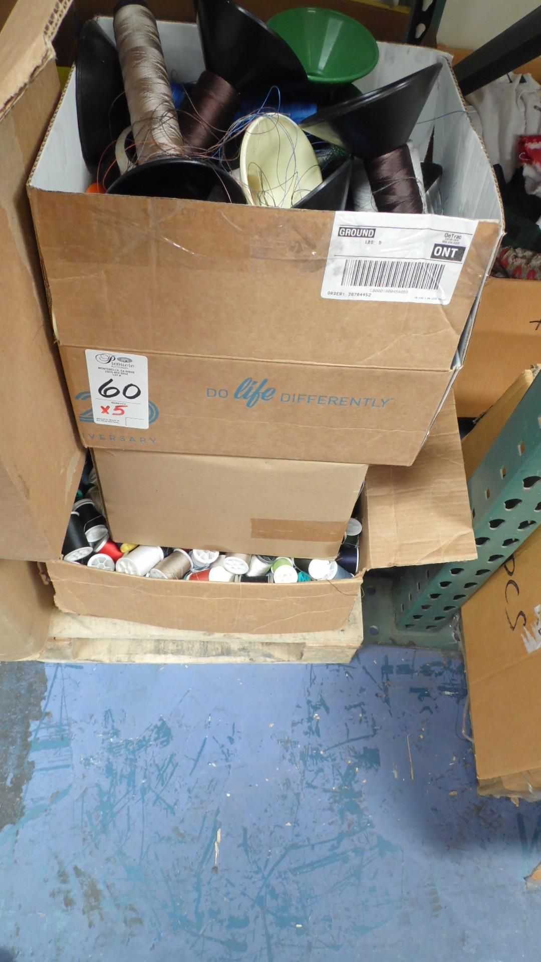 BOXES OF SEWING THREADS