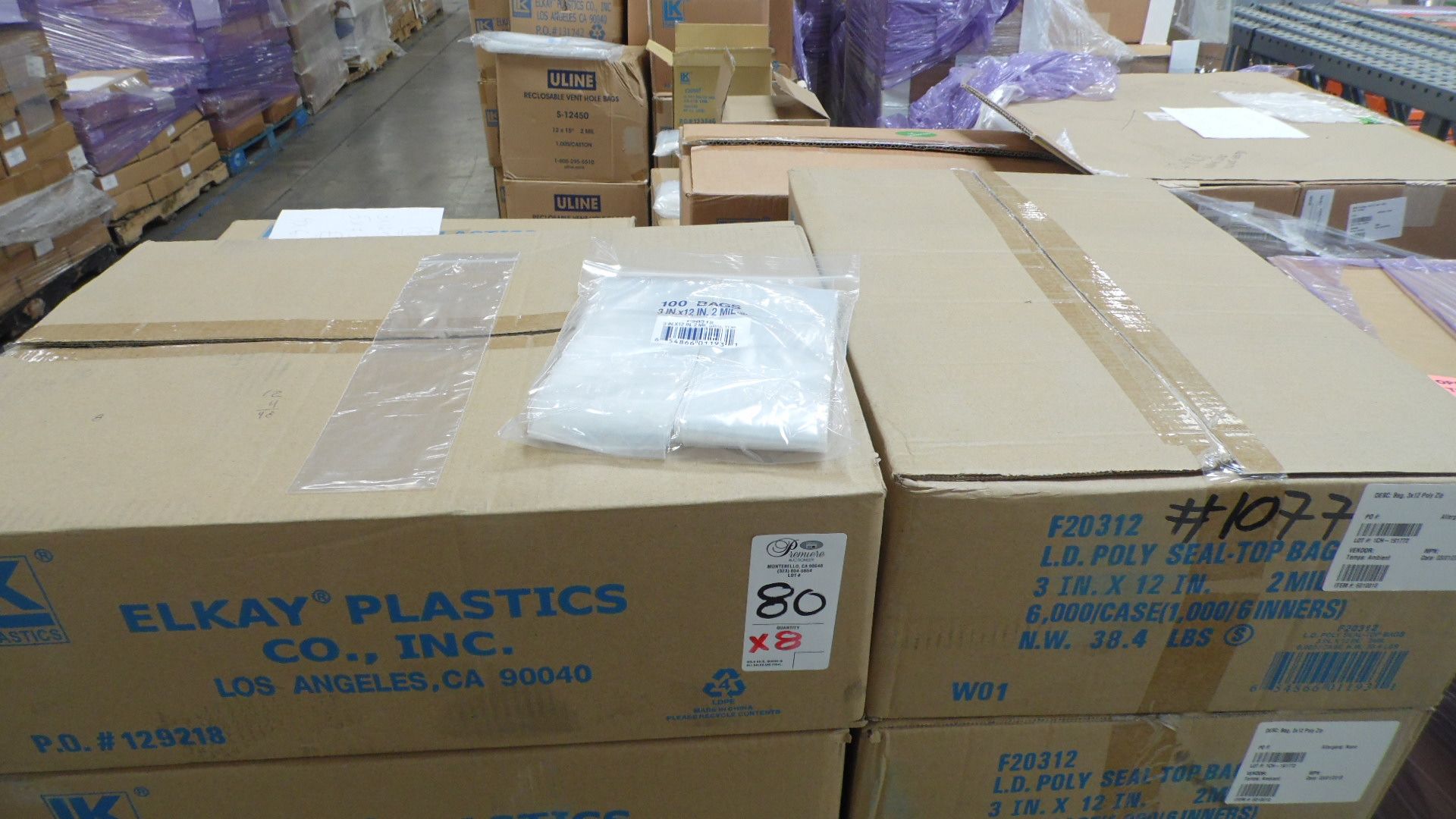 3X12 SEAL POLLY BAGS (6,000/CASE)