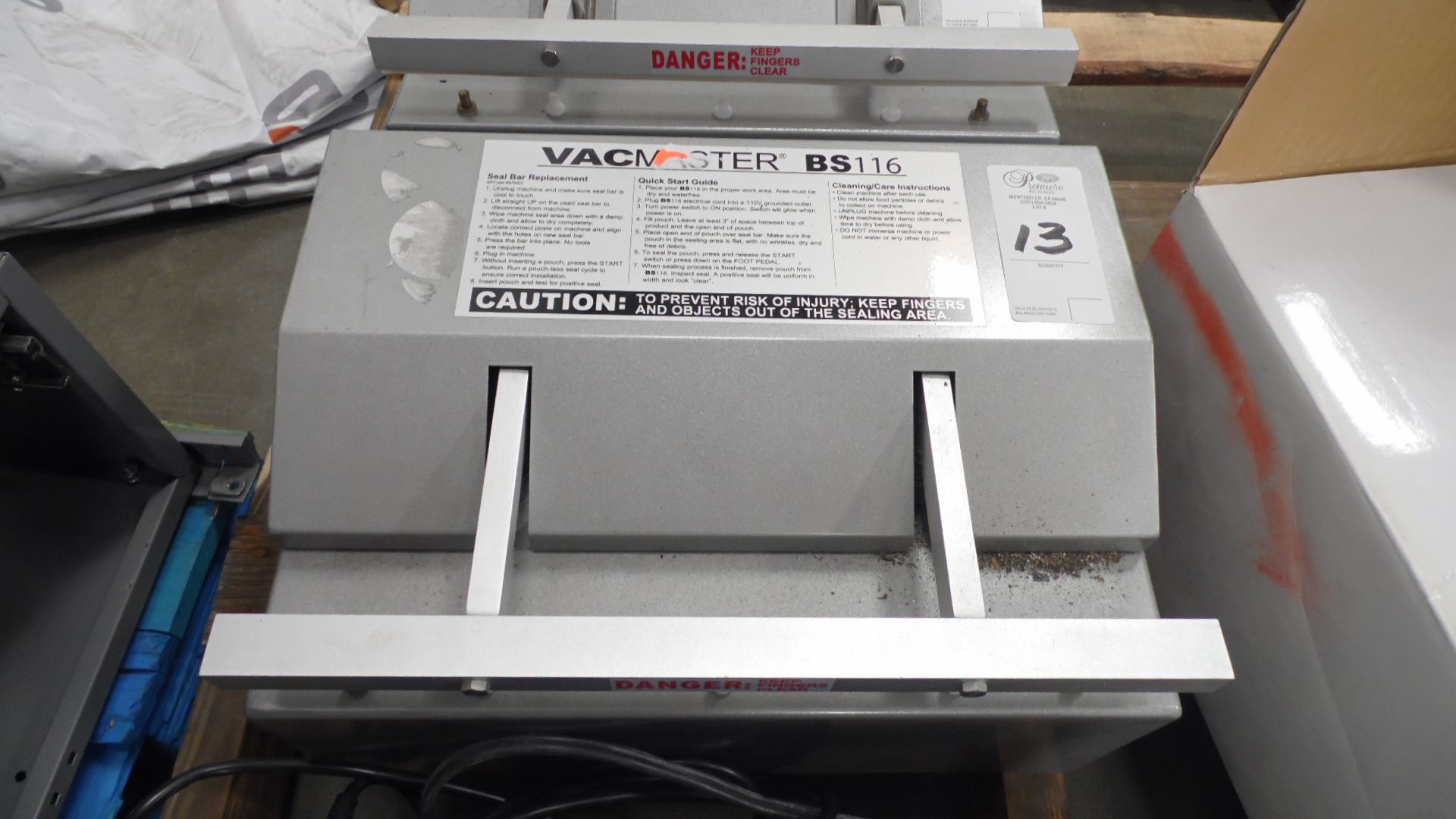 VALMASTER BS116 BAG SEALER