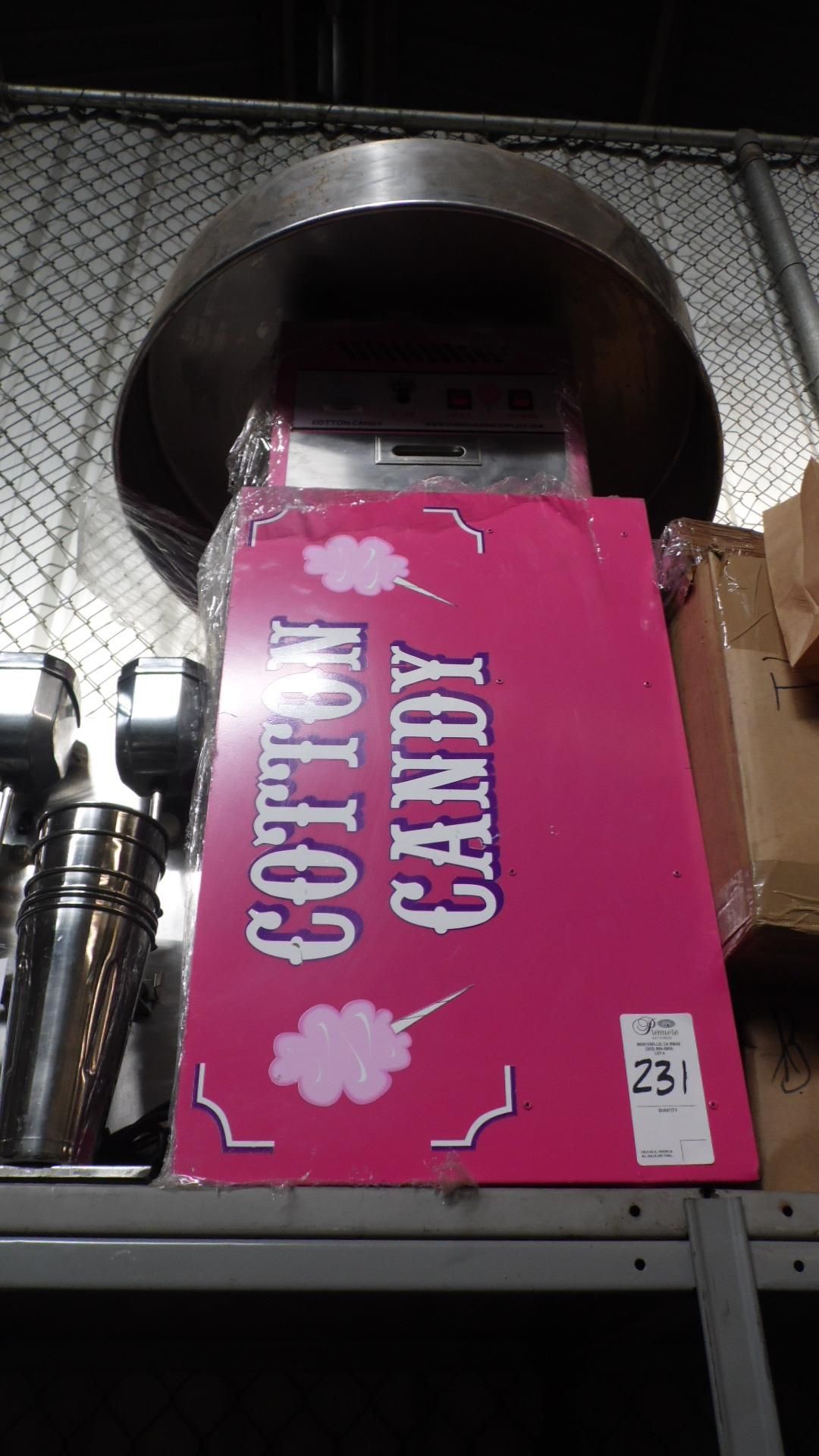 COTTON CANDY MACHINE w/ CONES