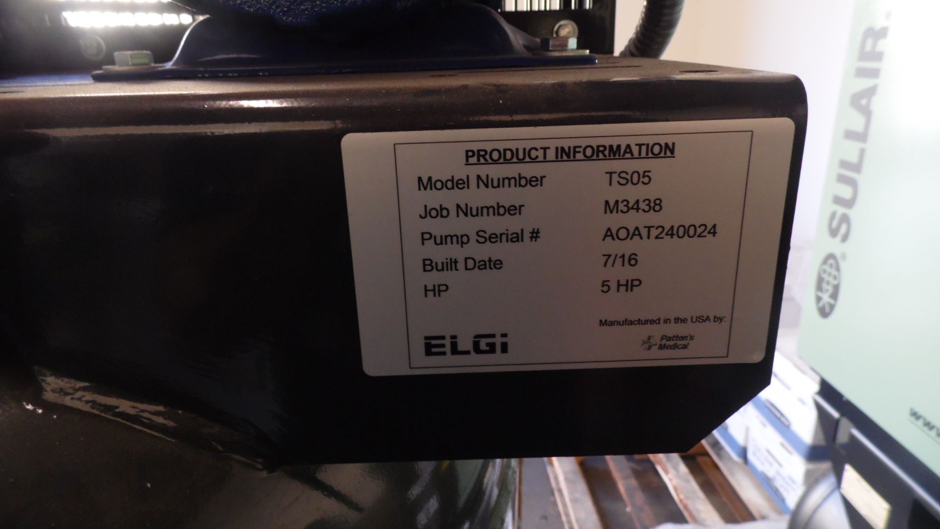 ELGI VERTICAL COMPRESSOR T505 - Image 2 of 2