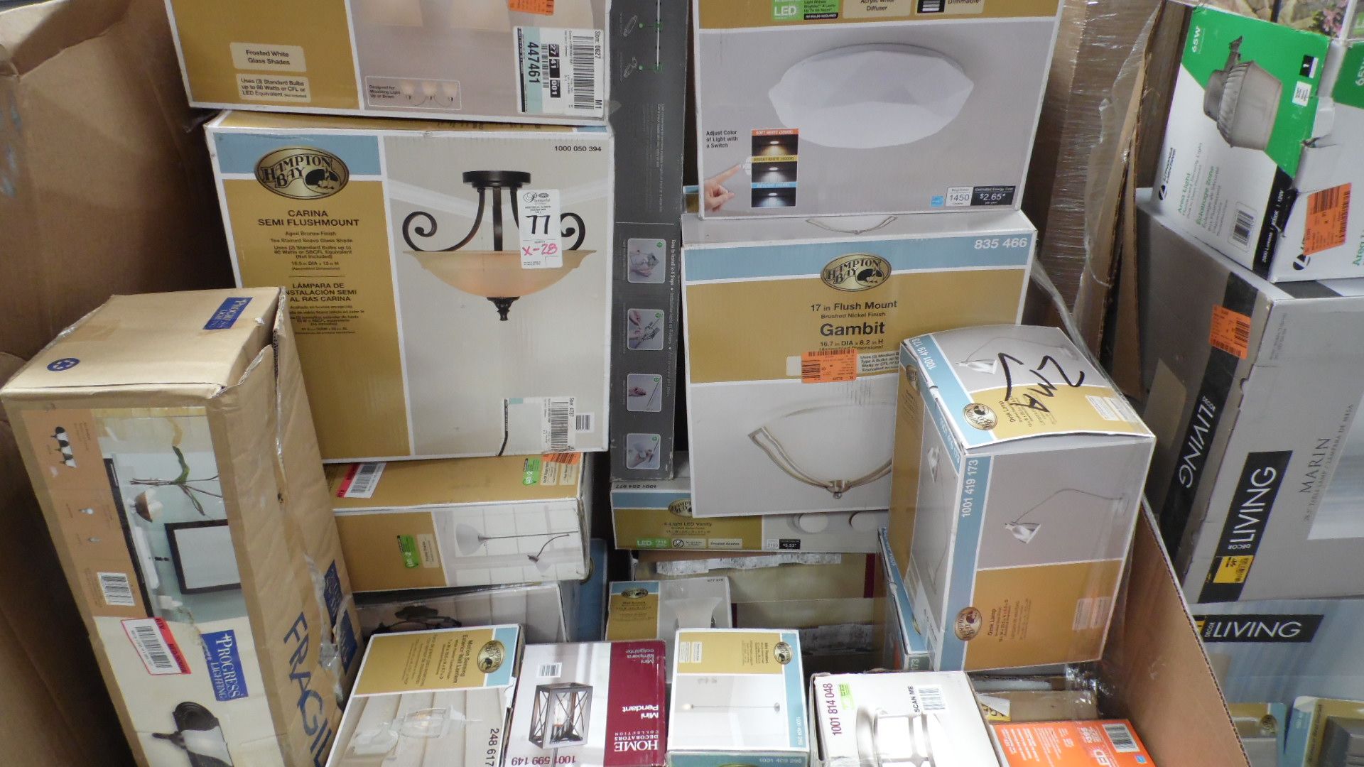 ASSORTED CEILING LIGHTS / SECURITY LIGHTS