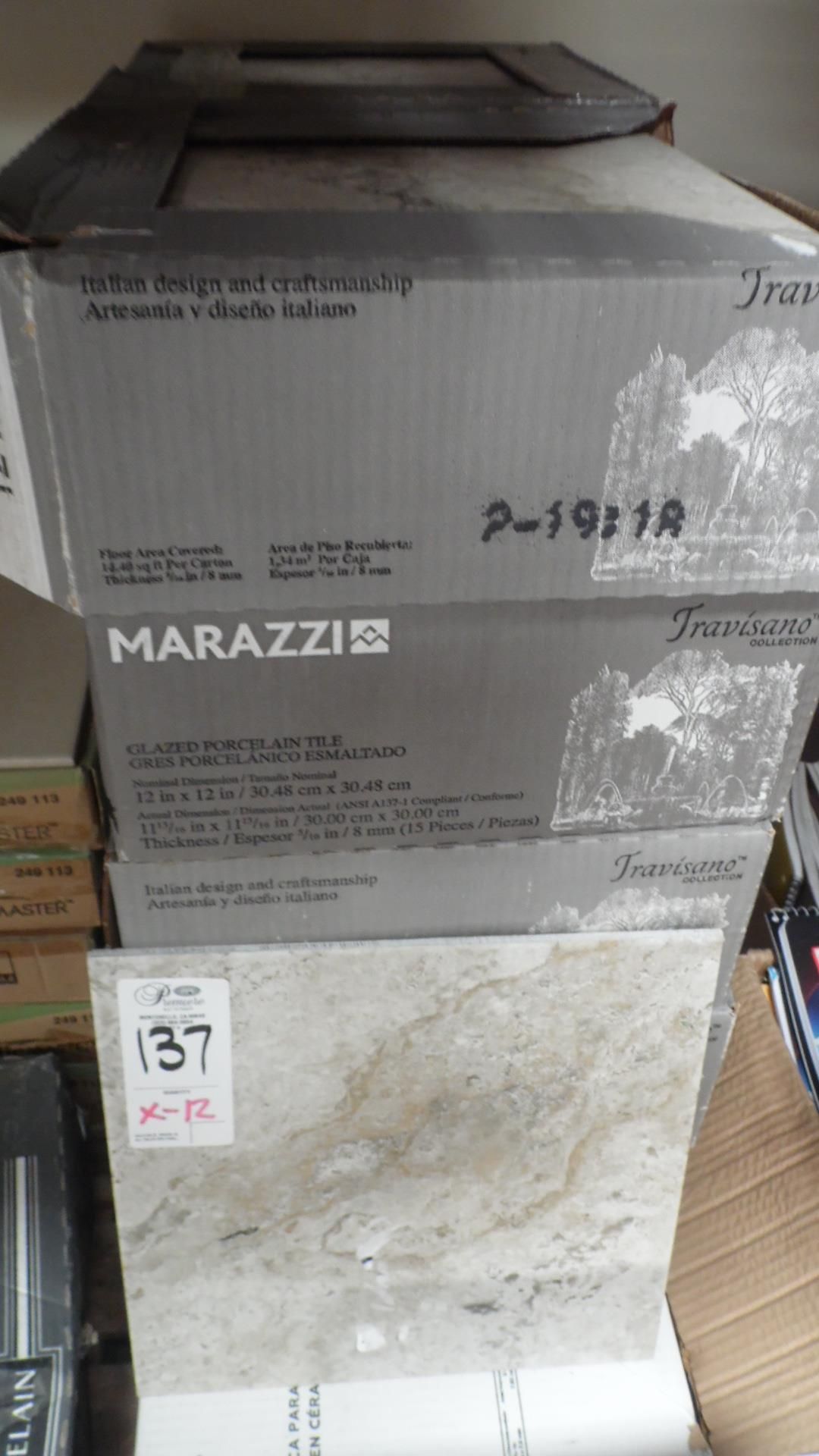 BOXES OF MARAZZI TILE