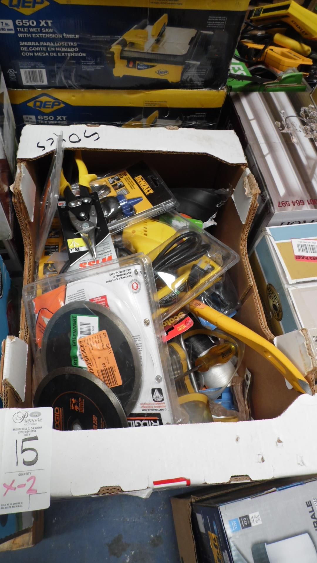 ASSORTED TOOLS / CUTTERS / SAW BLADES