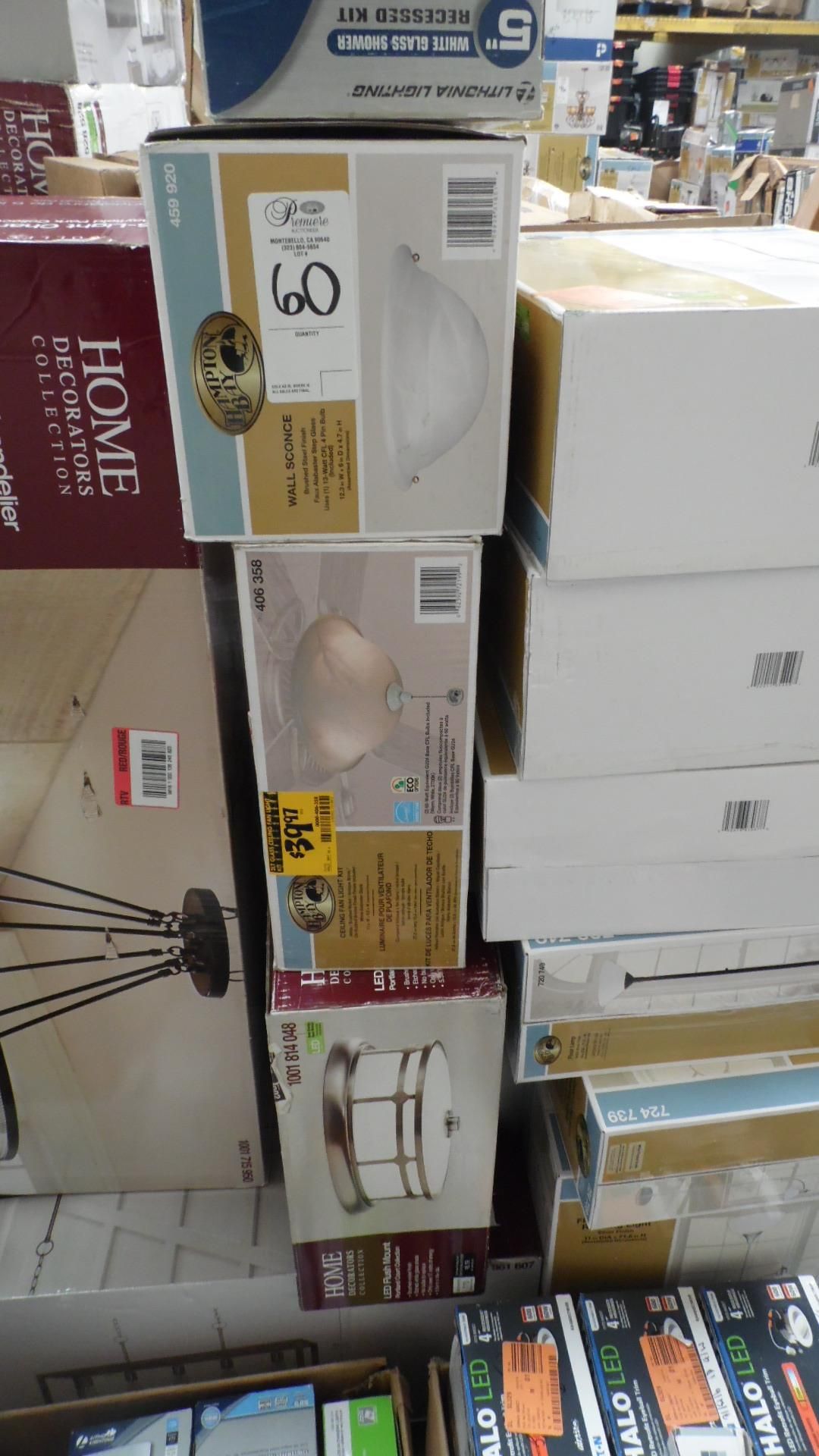 4 ASSORTED CEILING LIGHTS