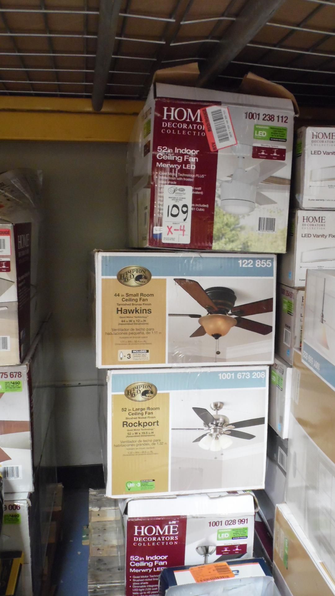 ASSORTED CEILING FANS