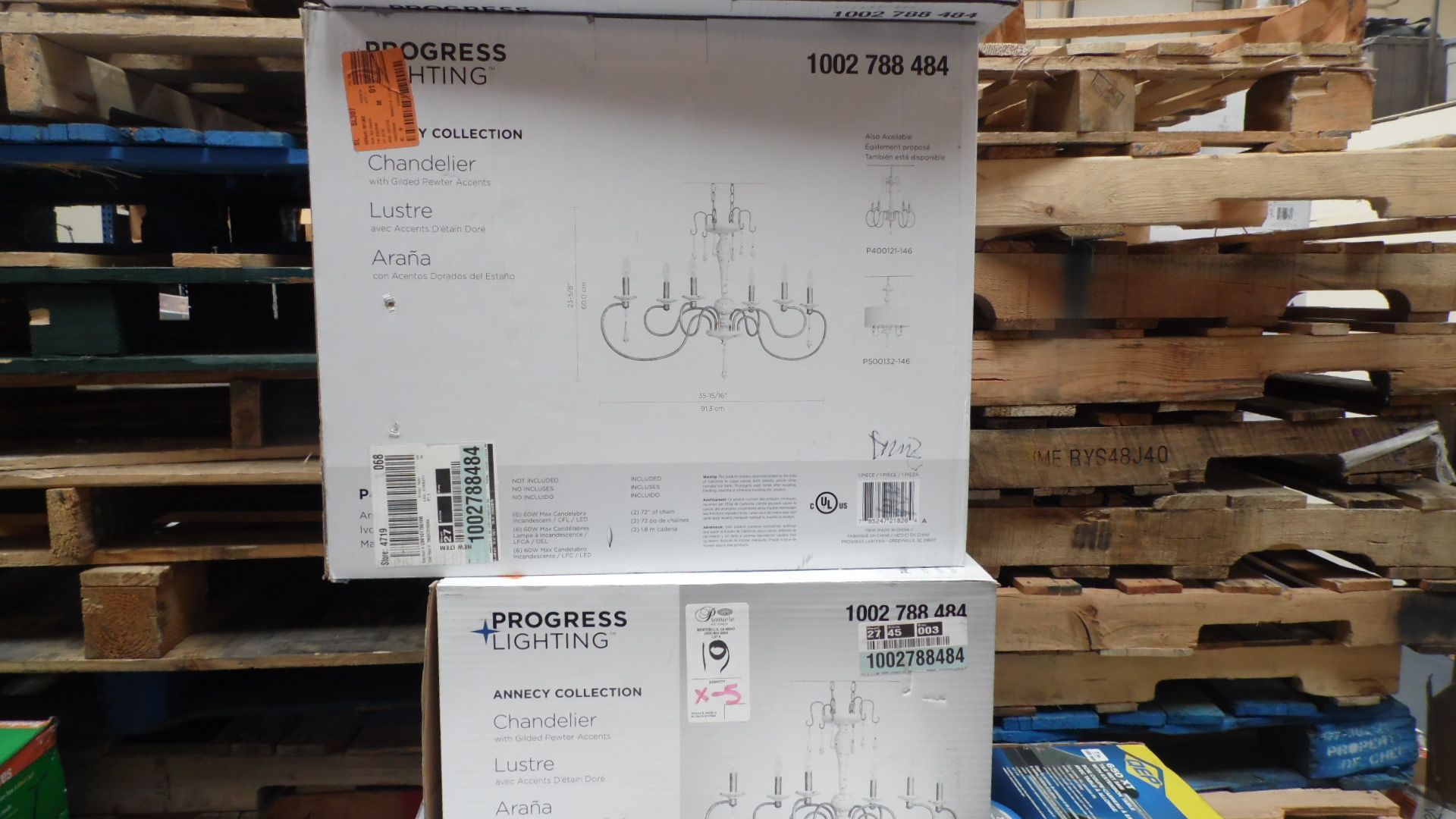 ASSORTED CHANDELIERS