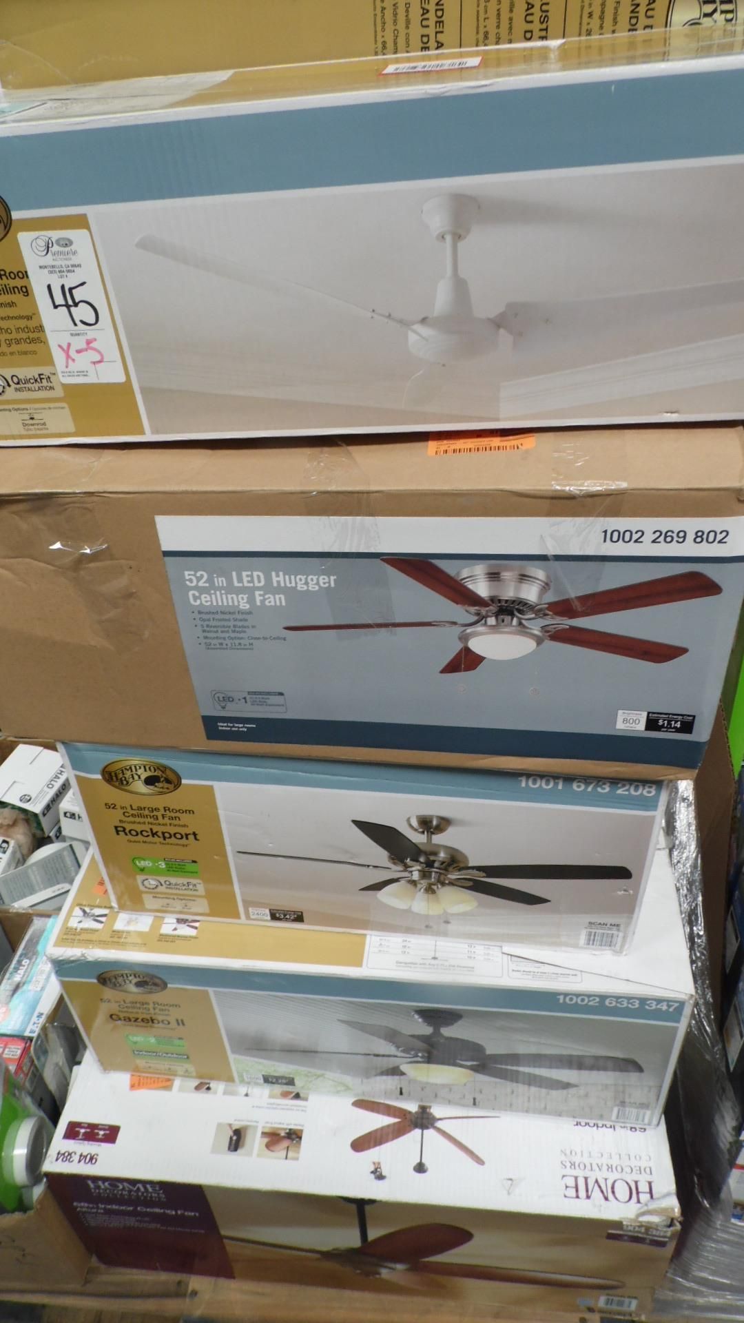 ASSORTED CEILING FANS