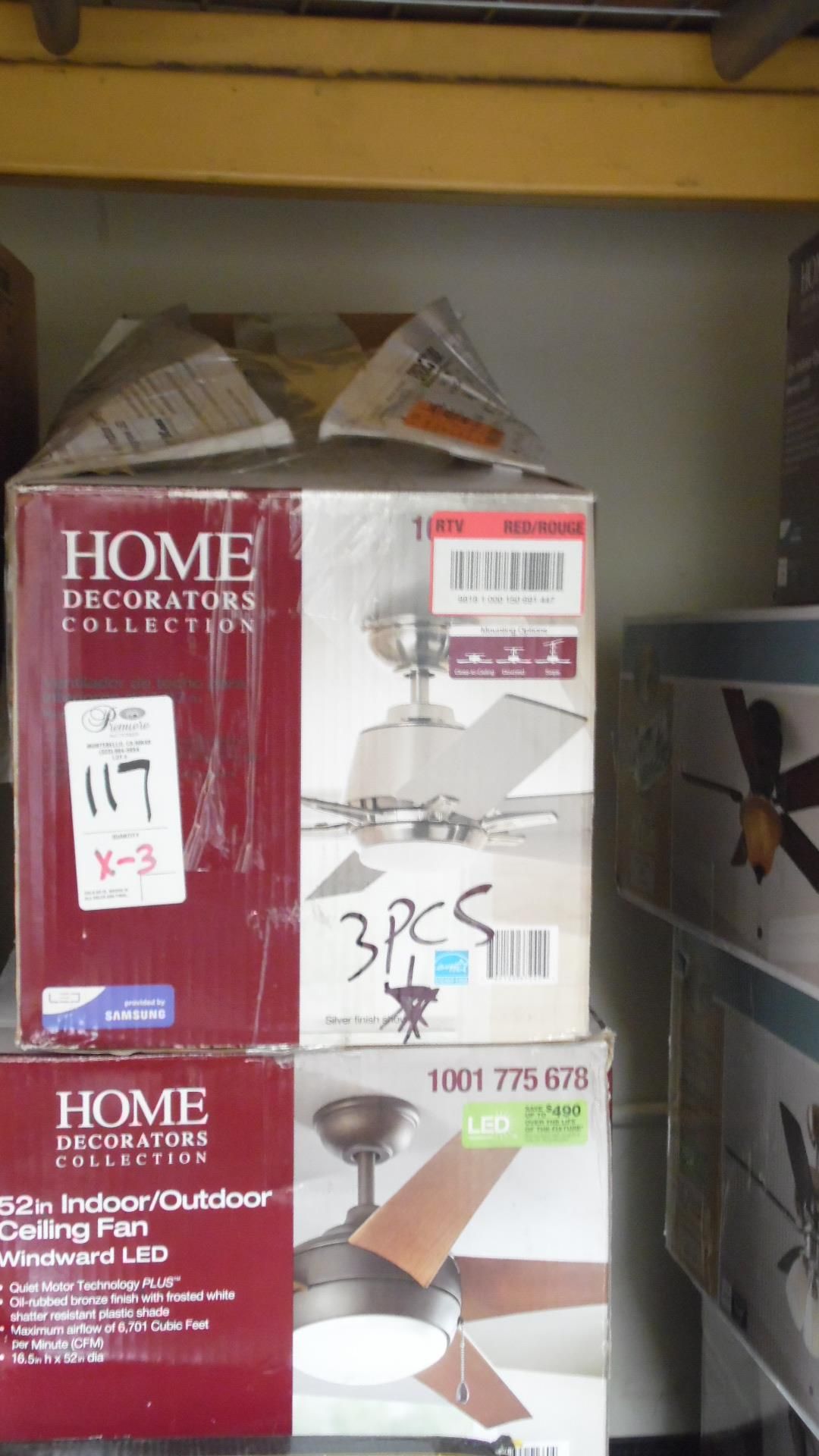ASSORTED CEILING FANS