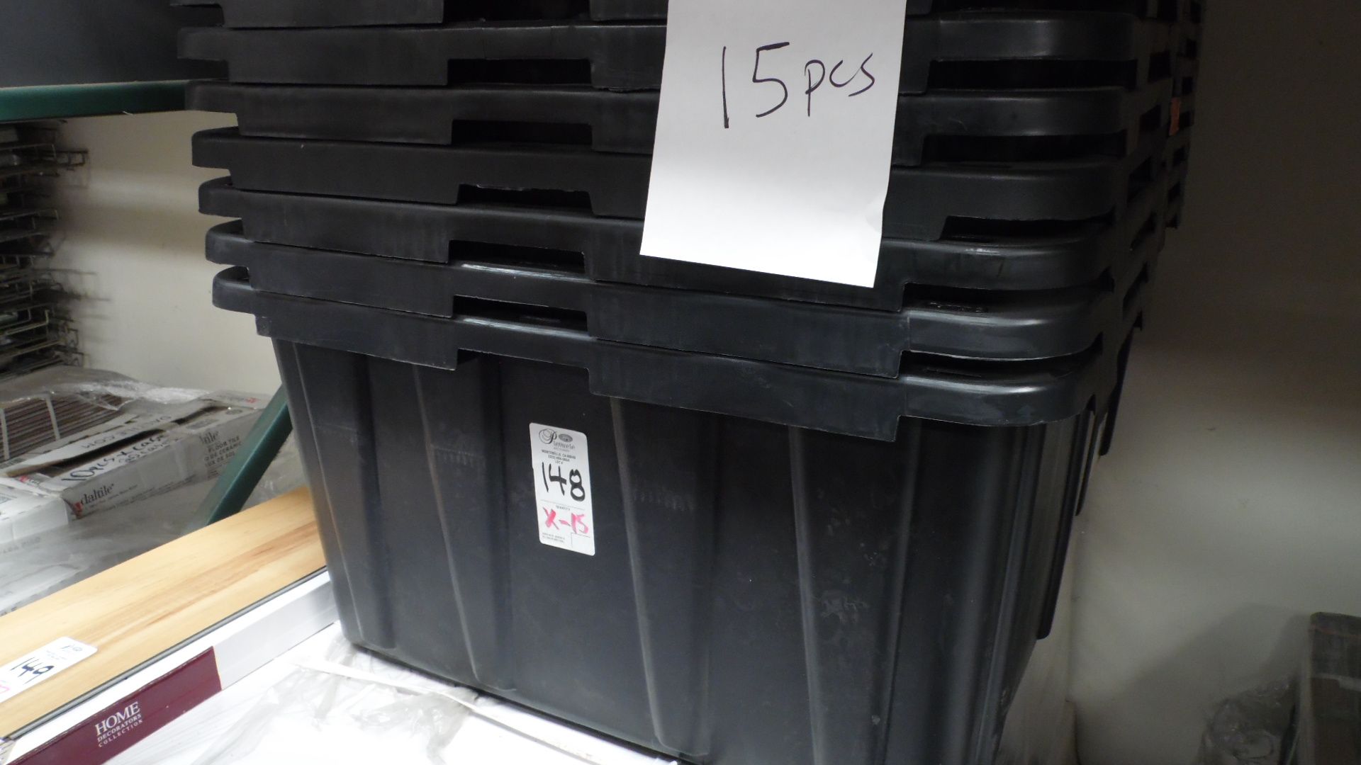 STORAGE TUBS (NO TOPS)