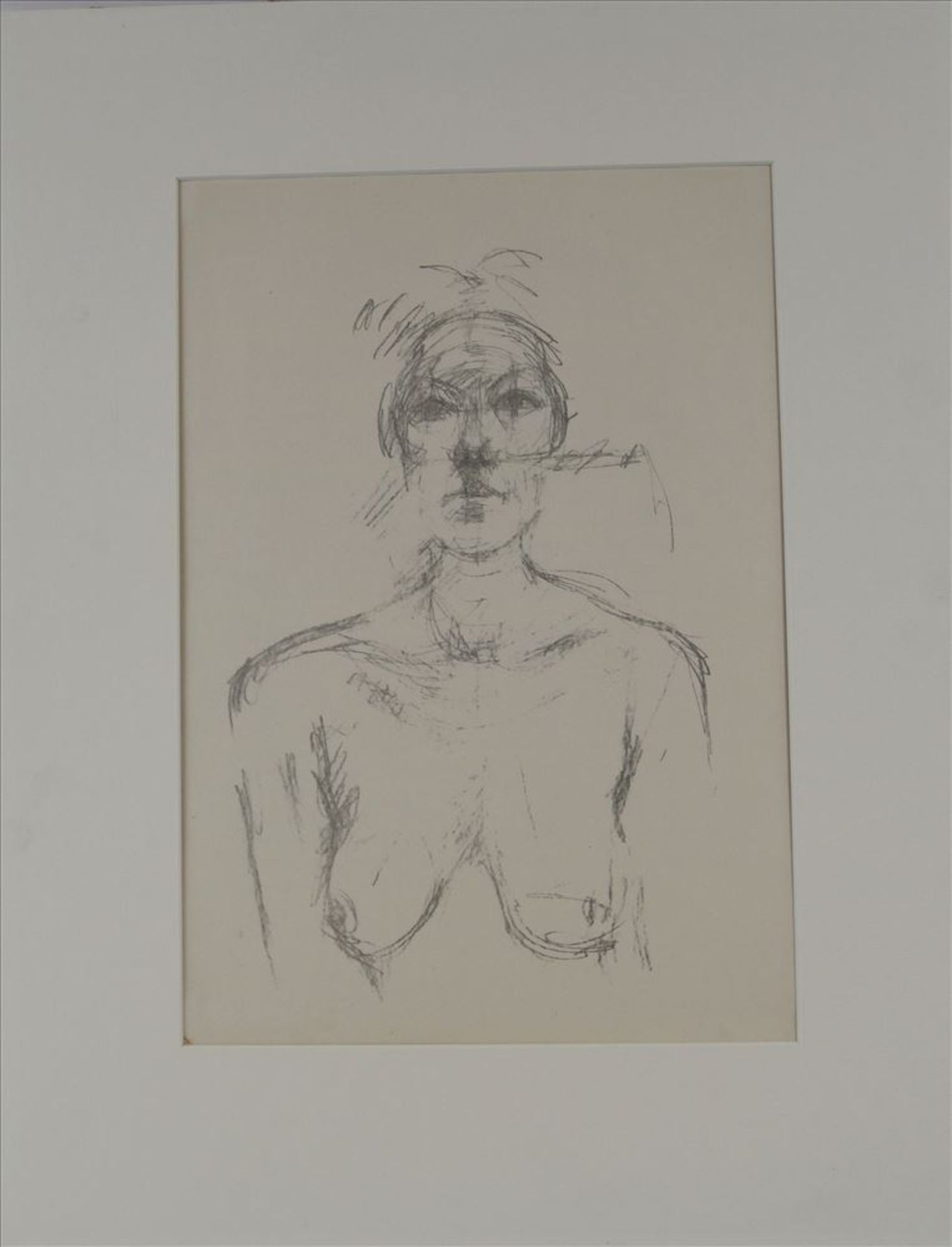 Giacometti, Alberto 1901 Borgonovo - 1966 Chur. Büste II. Lithographie aus Deriière le Miroir Nr. - Bild 2 aus 3