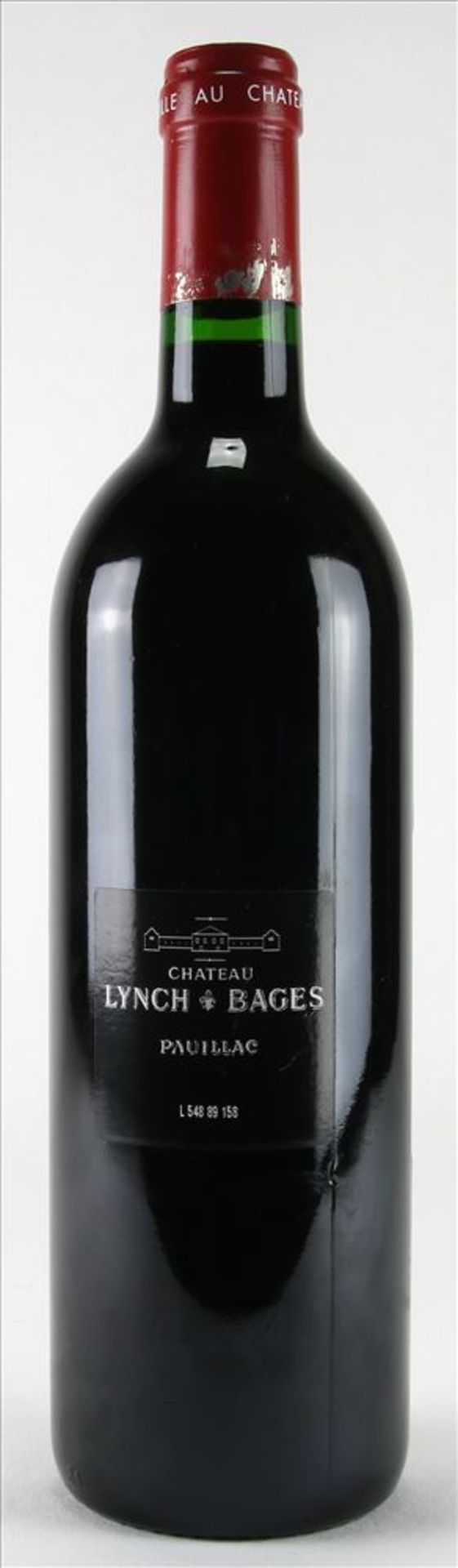 Flasche Chateau Lynch-Bages 1989 Pauillac, 0,75 Liter. Füllstand Mitte Hals, Kapsel intakt. Im - Bild 2 aus 2