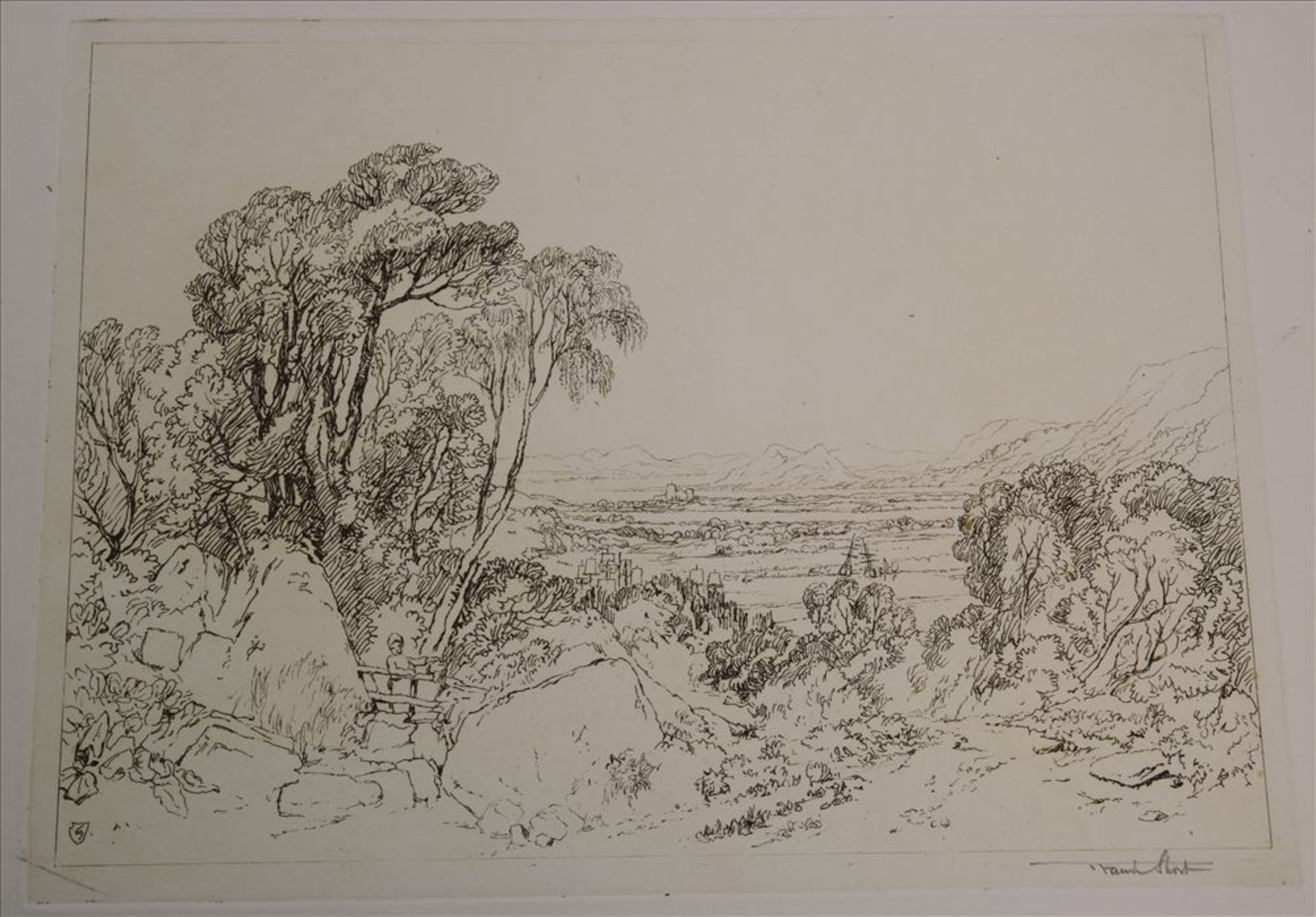 Short, Frank 1857-1945 Drei Landschaftsdarstellungen teils nach J.M.W. Turner. Radierungen - Bild 3 aus 4