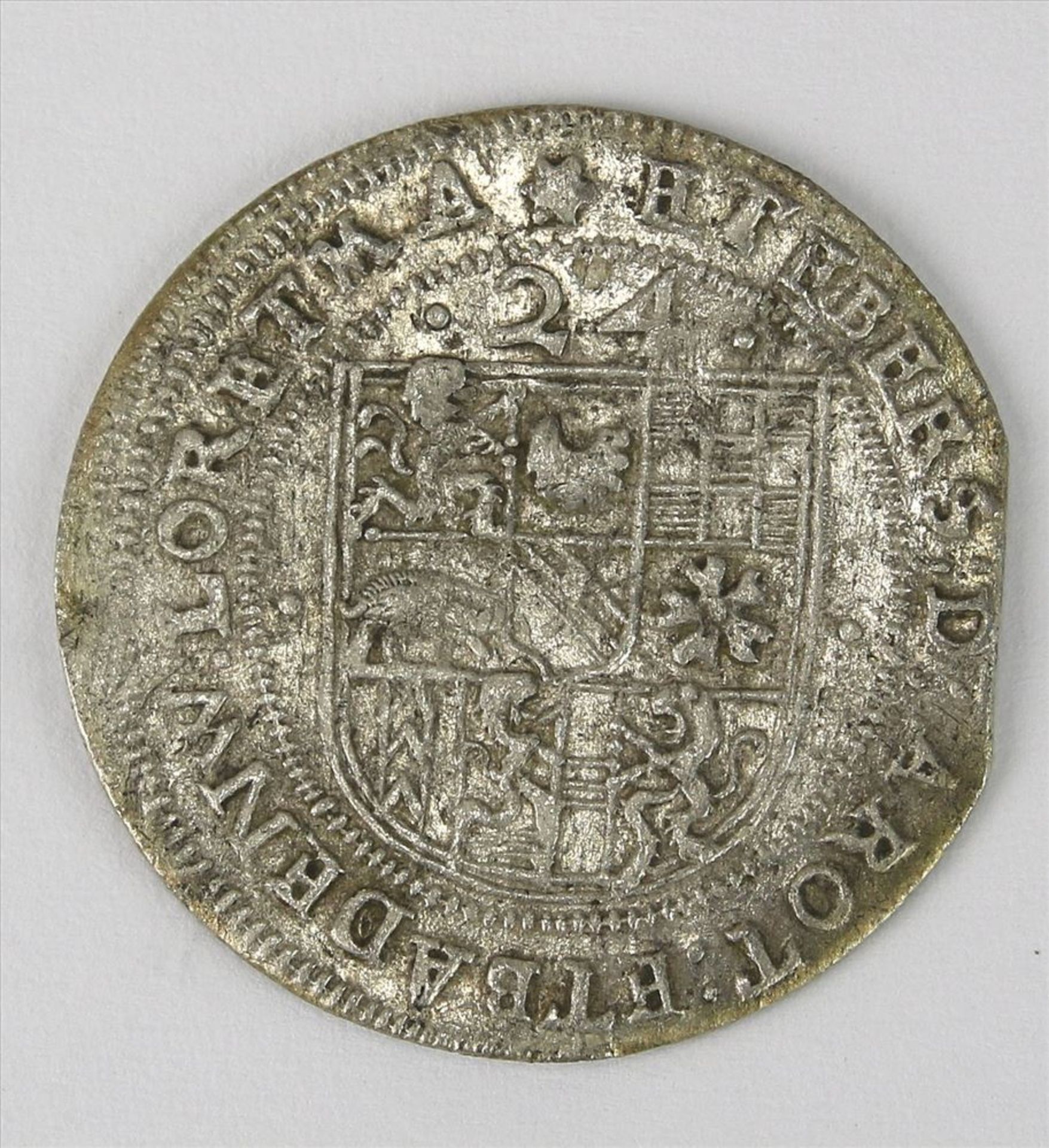 24 Kreuzer Stück Friedrich V, Baden 1622. Durchmesser ca. 29 - 29,6 mm, Gewicht ca. 4,1 Gramm. Für - Bild 2 aus 2