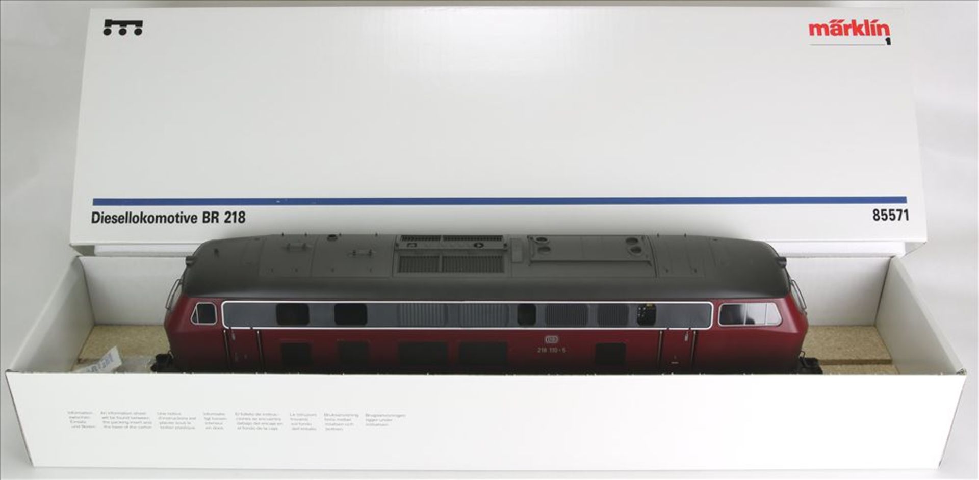 Diesellokomotive Märklin Spur 1. 85571 digital. BR 218 110-5 der DB, Sehr guter Zustand in der - Bild 2 aus 2
