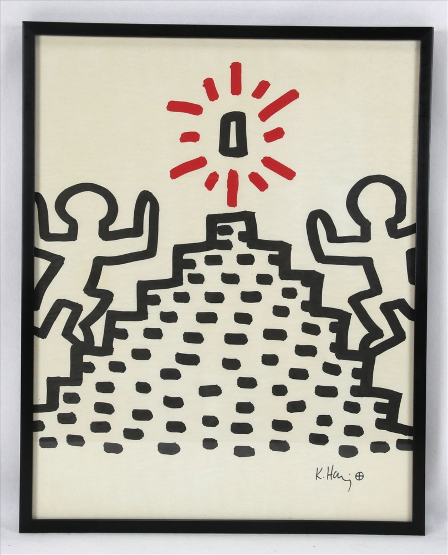 Haring, Keith 1958 Reading - 1990 New York. Die komplette Bayer-Suite. Alle sechs Blätter der - Bild 8 aus 8