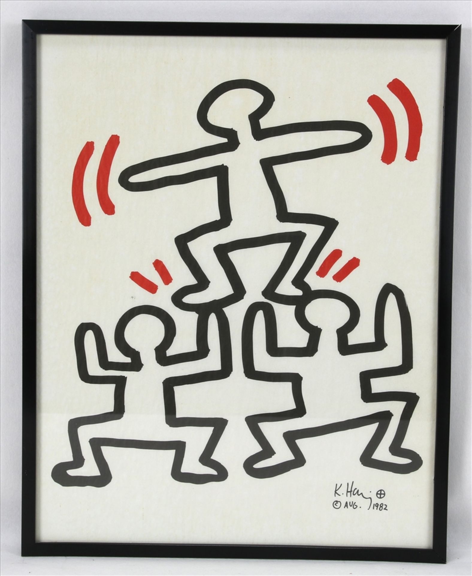 Haring, Keith 1958 Reading - 1990 New York. Die komplette Bayer-Suite. Alle sechs Blätter der - Bild 7 aus 8