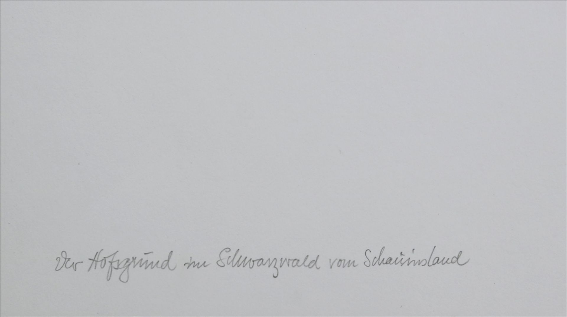 Hierl, Fritz 1920-2005 Hofsgrund im Schwarzwald vom Schauinsland. Aquarell auf Papier. Unten links - Bild 4 aus 4