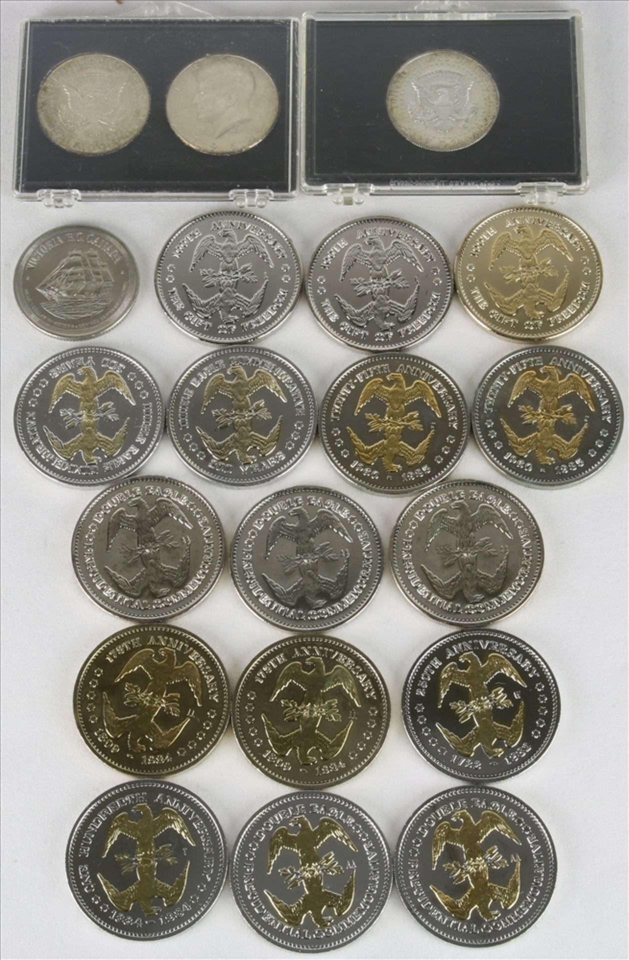 Konvolut Gedenkmünzen USA, teils Silber. Diverse Nominale, Jahre und Zustände. Für - Bild 2 aus 2