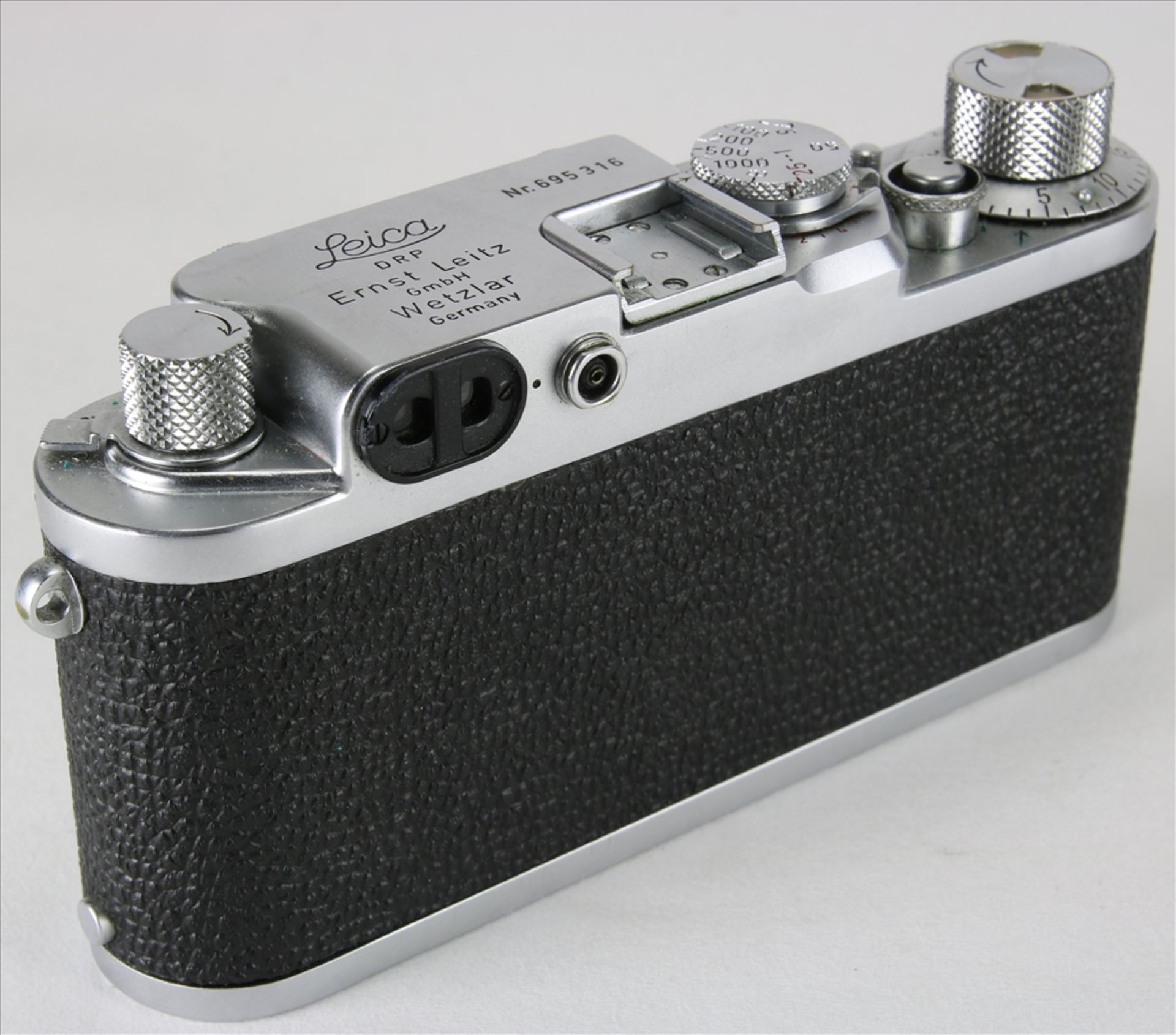 Leica III f vintage Kamera Ernst Leitz GmbH Wetzlar 1954. Nummer 695316. Elmar f=5, 1:3,5 - Bild 3 aus 6