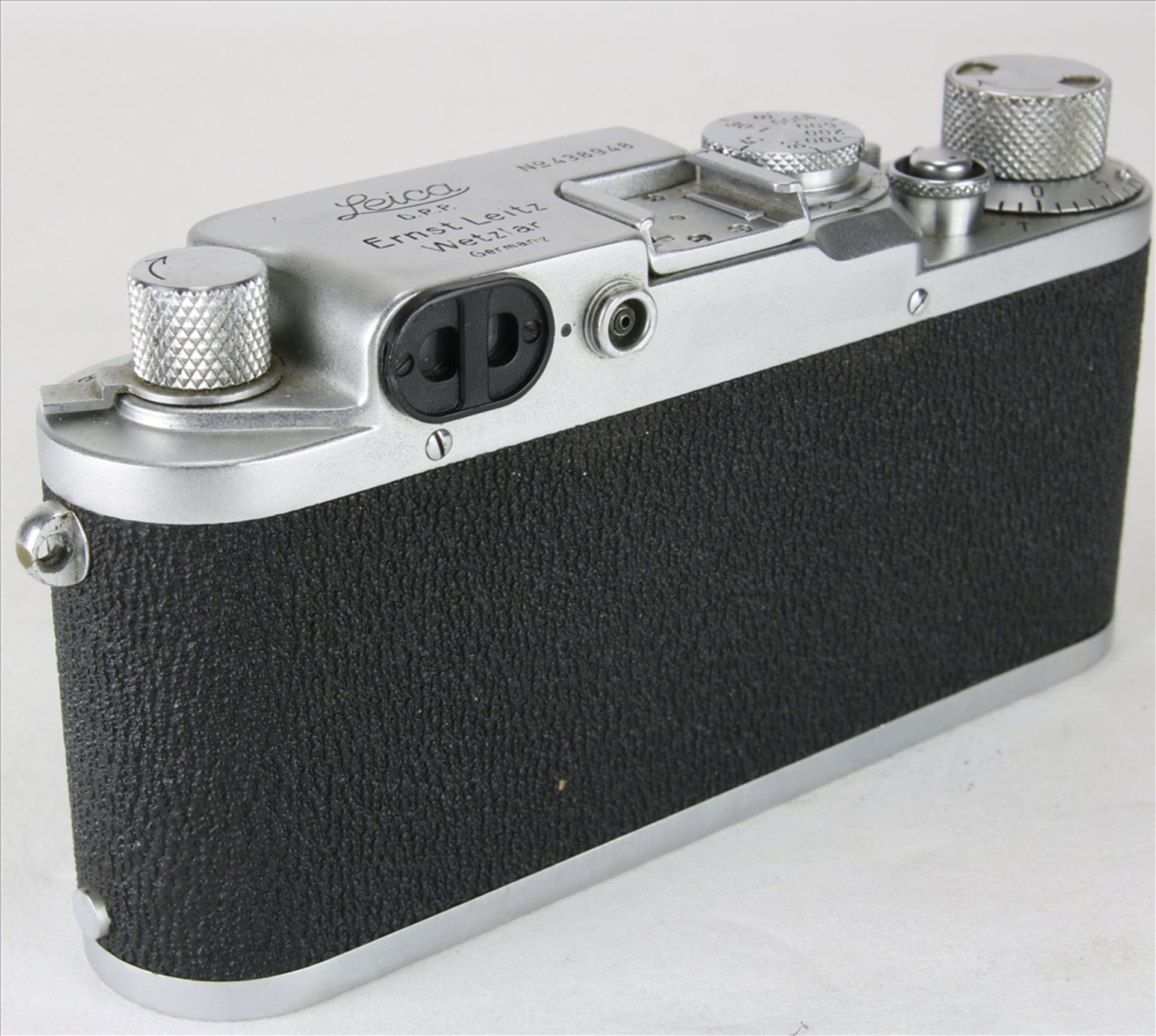 Leica III f vintage Kamera Ernst Leitz GmbH Wetzlar 1946/47. Nummer 438948. Elmar f=3,5, 1:3,5 - Bild 4 aus 6