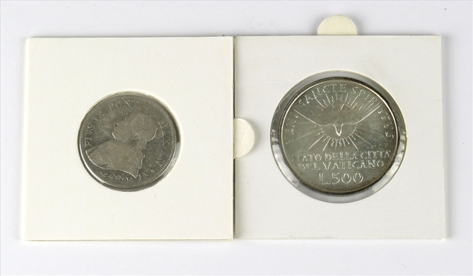 Konvolut Münzen Vatikan Unterschiedliche Jahrgänge und Qualitäten. Wie abgebildet, für - Bild 2 aus 2
