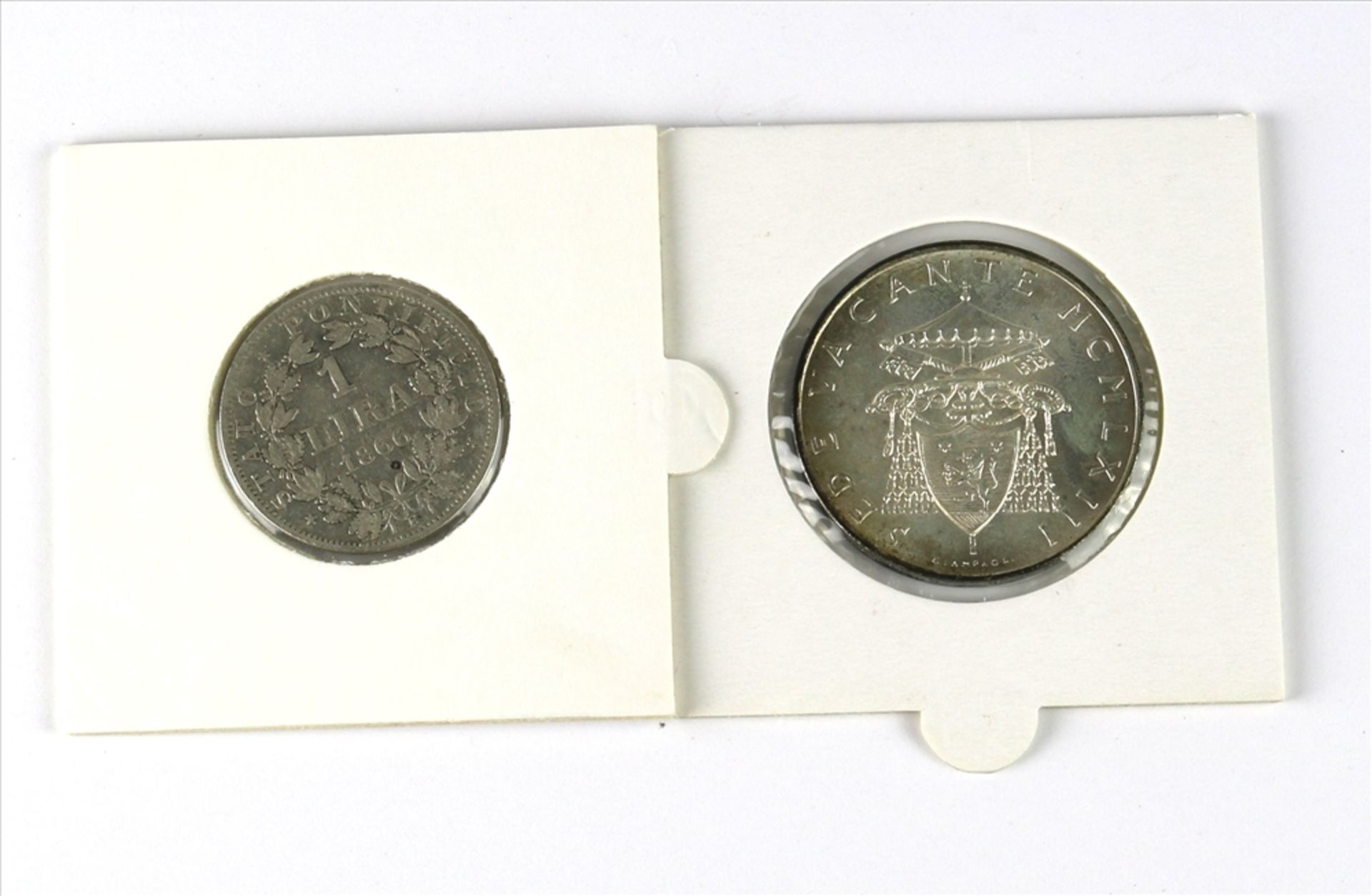 Konvolut Münzen Vatikan Unterschiedliche Jahrgänge und Qualitäten. Wie abgebildet, für