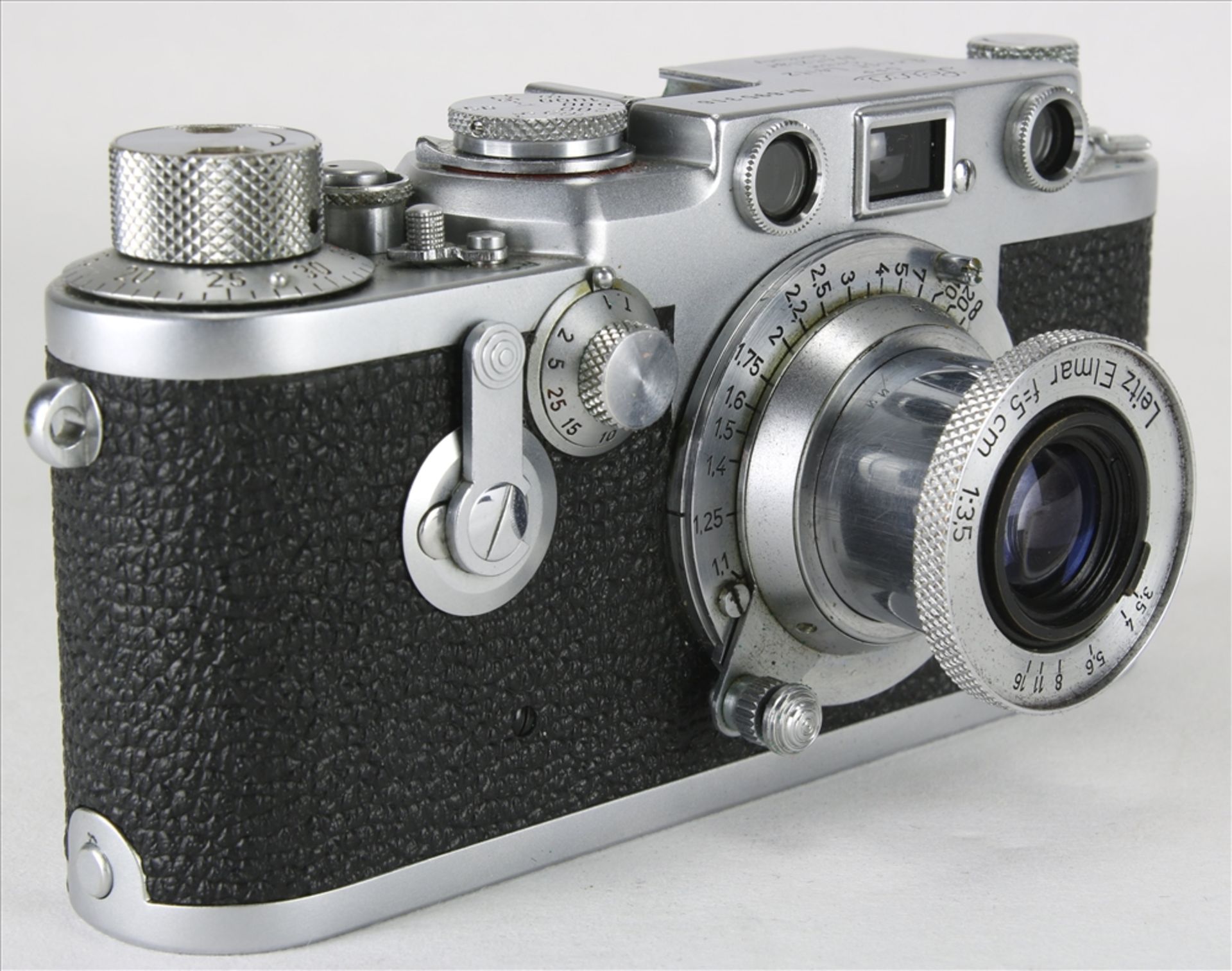 Leica III f vintage Kamera Ernst Leitz GmbH Wetzlar 1954. Nummer 695316. Elmar f=5, 1:3,5 - Bild 4 aus 6
