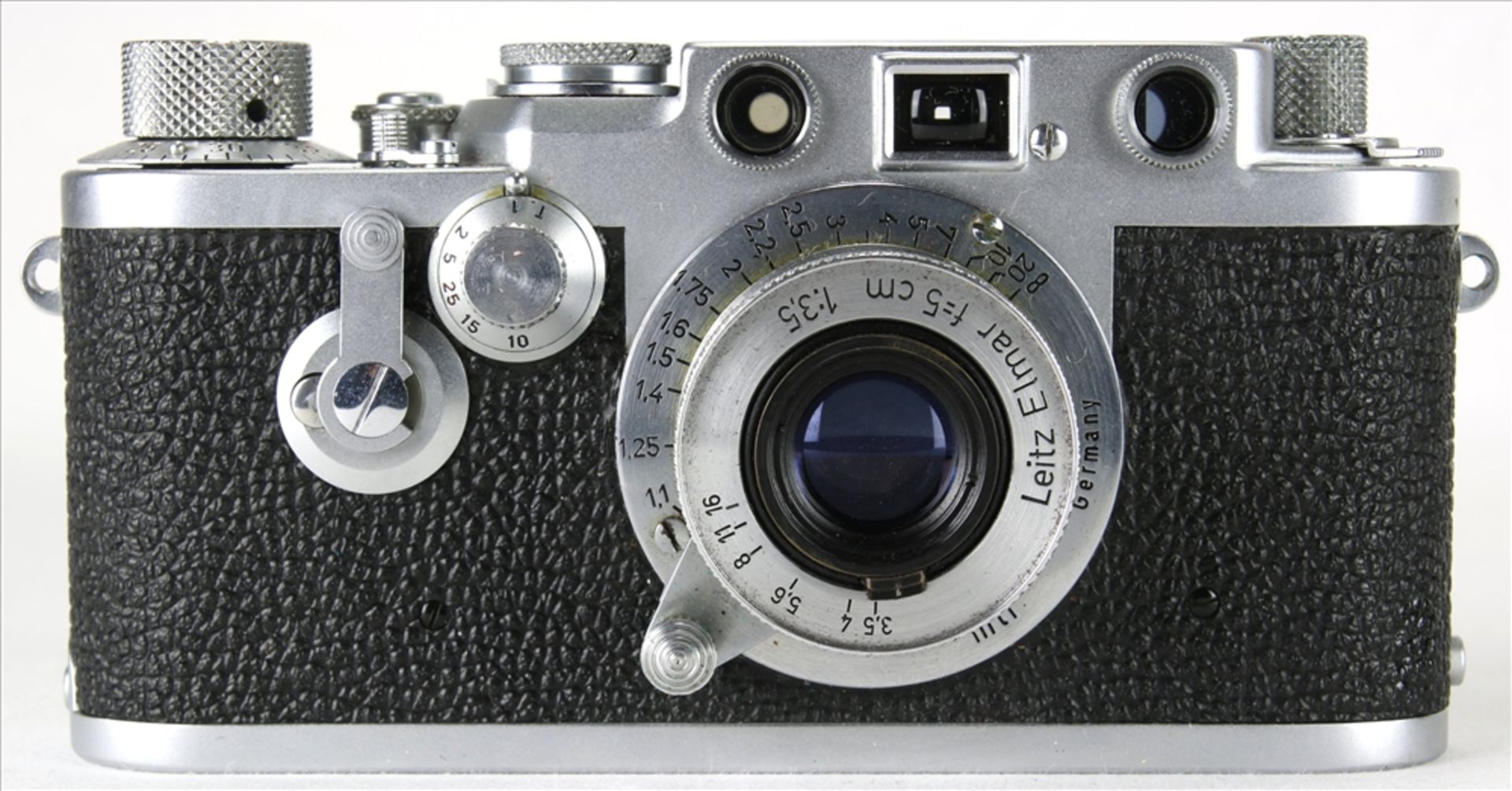 Leica III f vintage Kamera Ernst Leitz GmbH Wetzlar 1954. Nummer 695316. Elmar f=5, 1:3,5 - Bild 2 aus 6