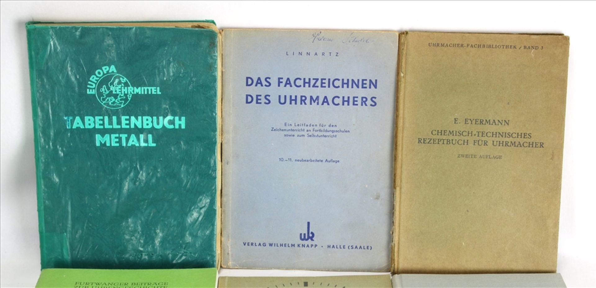 Konvolut Uhrenbücher Insgeamt 9 diverse. Z.B. Firl: Die handwerksmässige Feinstellung der Uhren, - Bild 2 aus 3