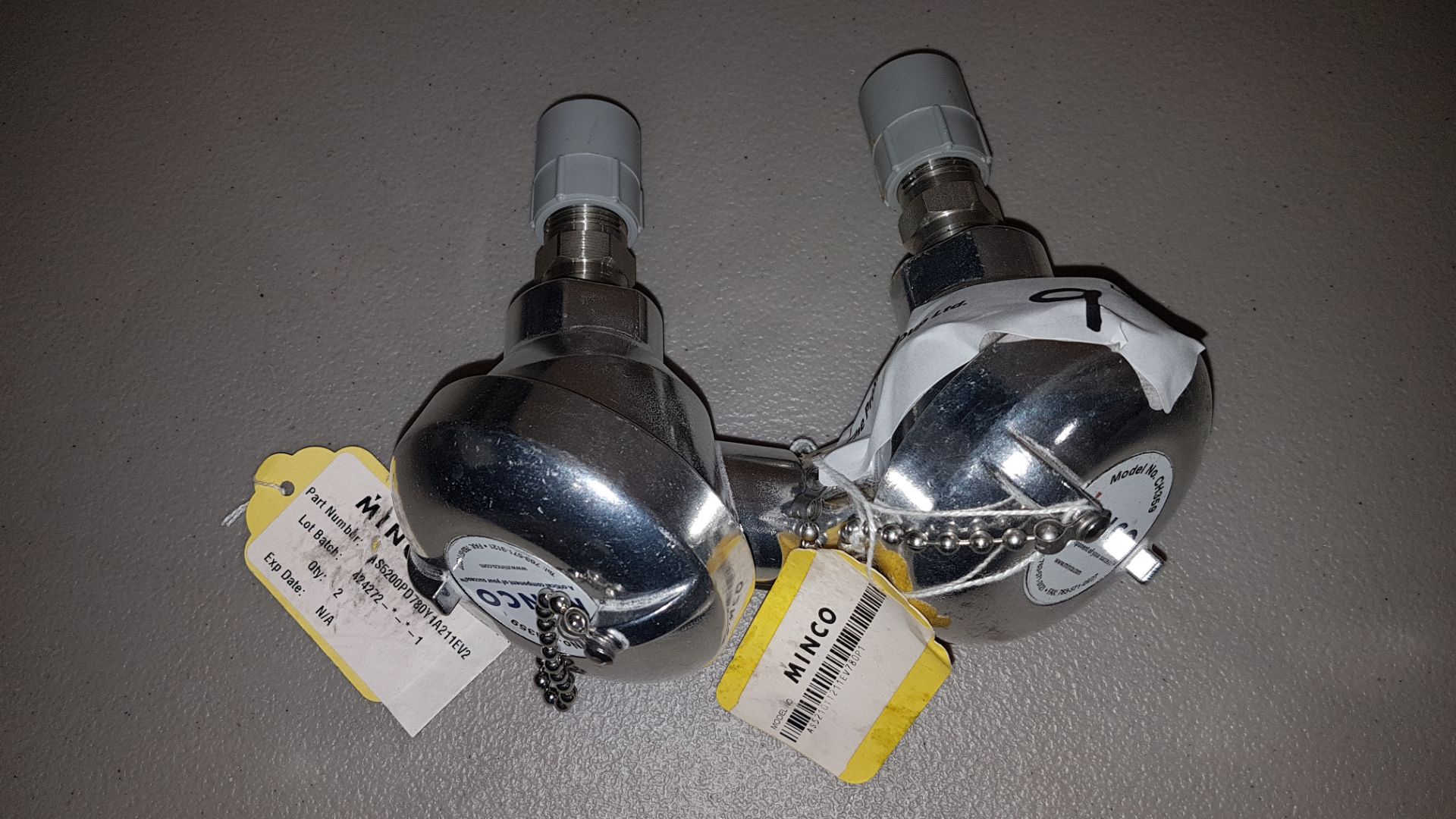 Lot of (2) Minco transducers, model CH359.