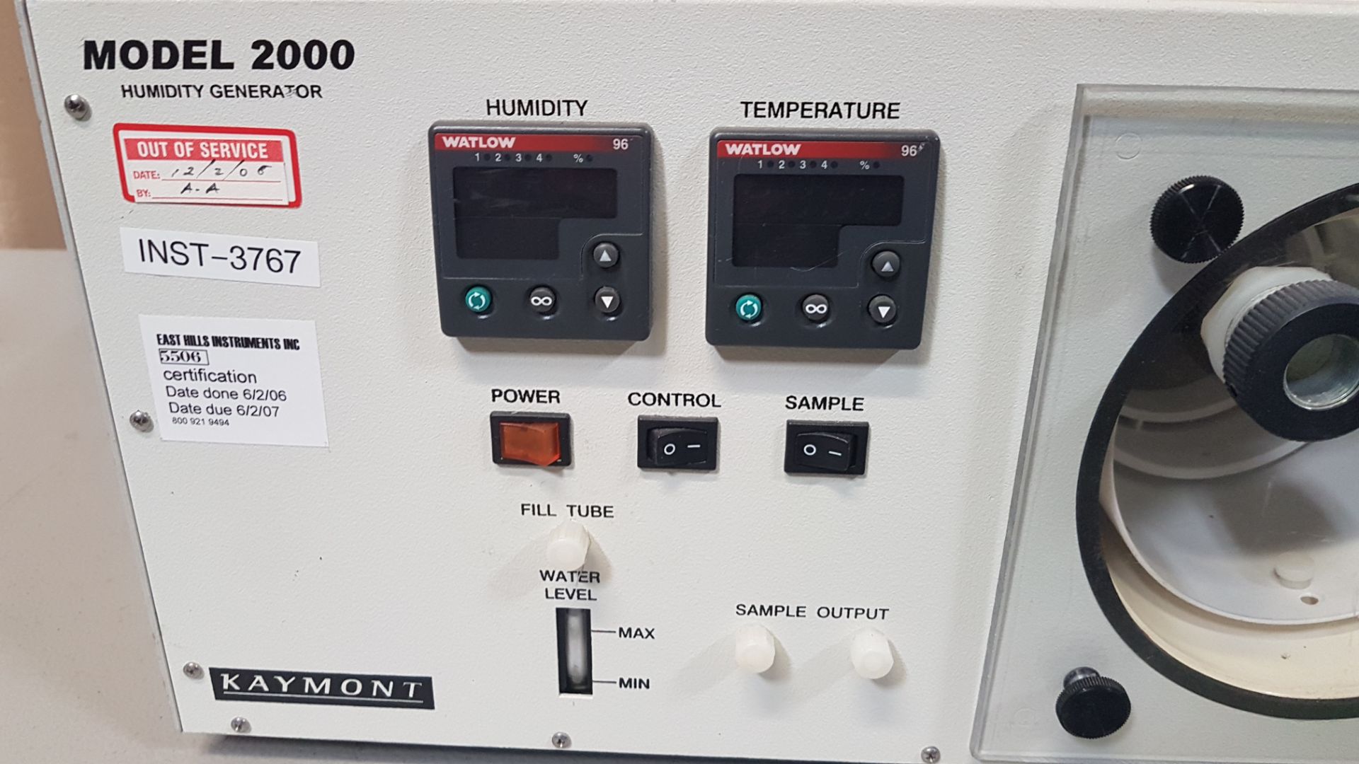 Kaymont humidity generator, model 2000. - Image 4 of 7