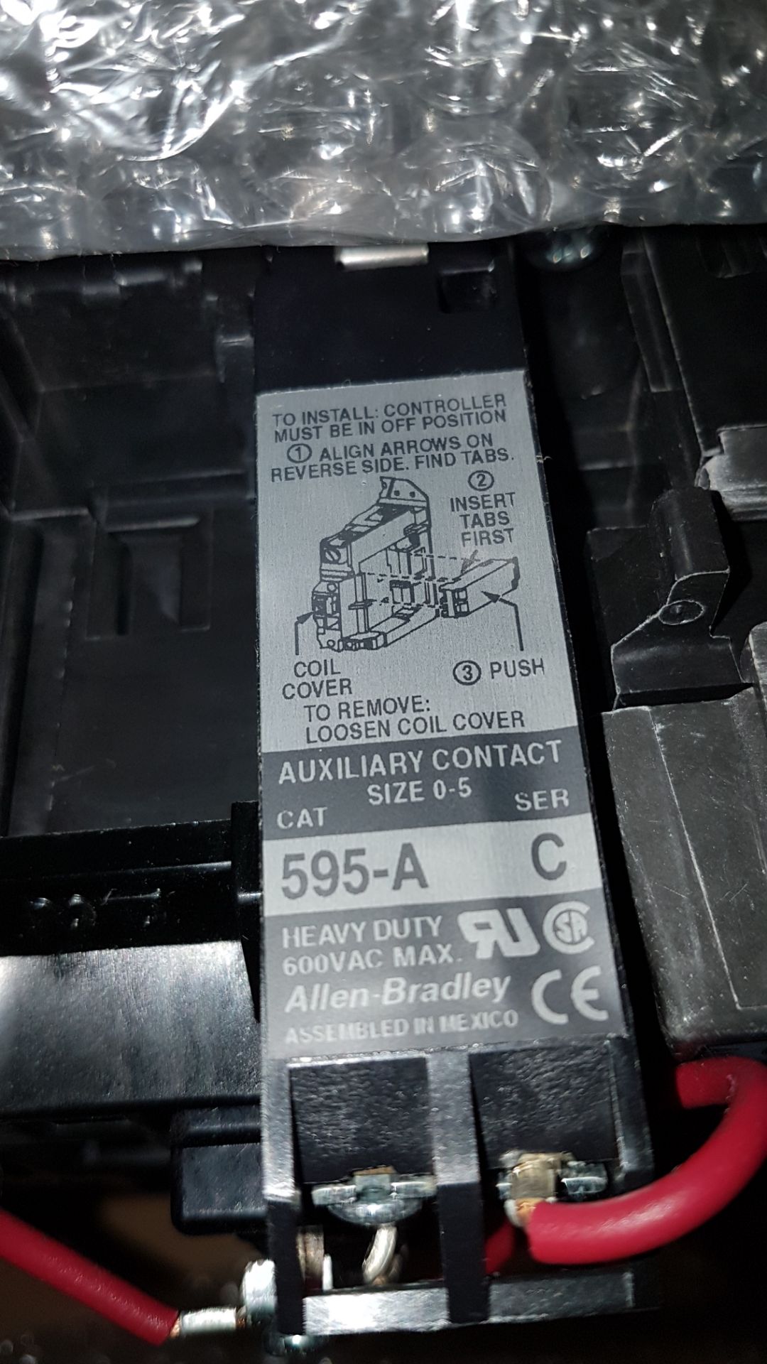 Lot of (3) Allen Bradley full voltage starters, Model 509-COD. - Image 7 of 9