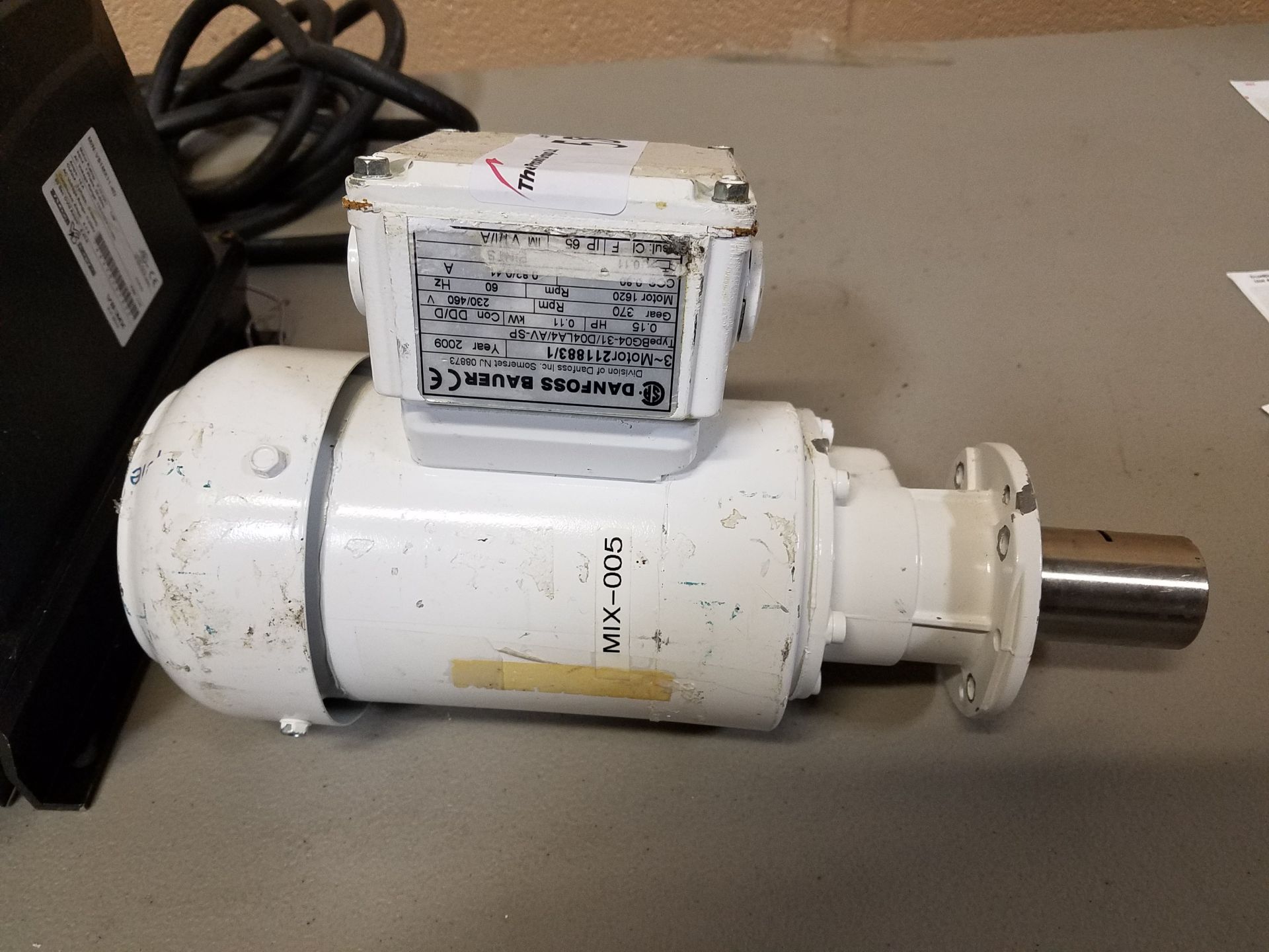 Danfoss Bauer 0.15 hp agitator drive, with Baldor controller, 230/460 volt. - Image 2 of 5