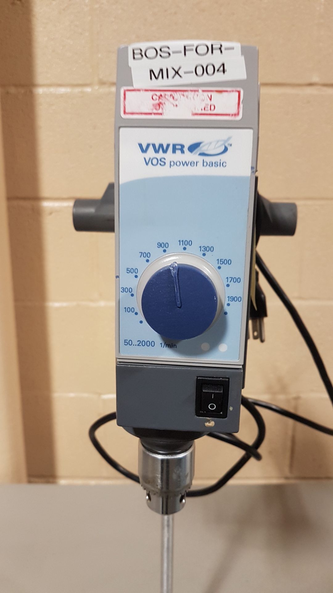 VWR variable speed lab mixer, model VOS PB, 2000 rpm. - Image 4 of 5